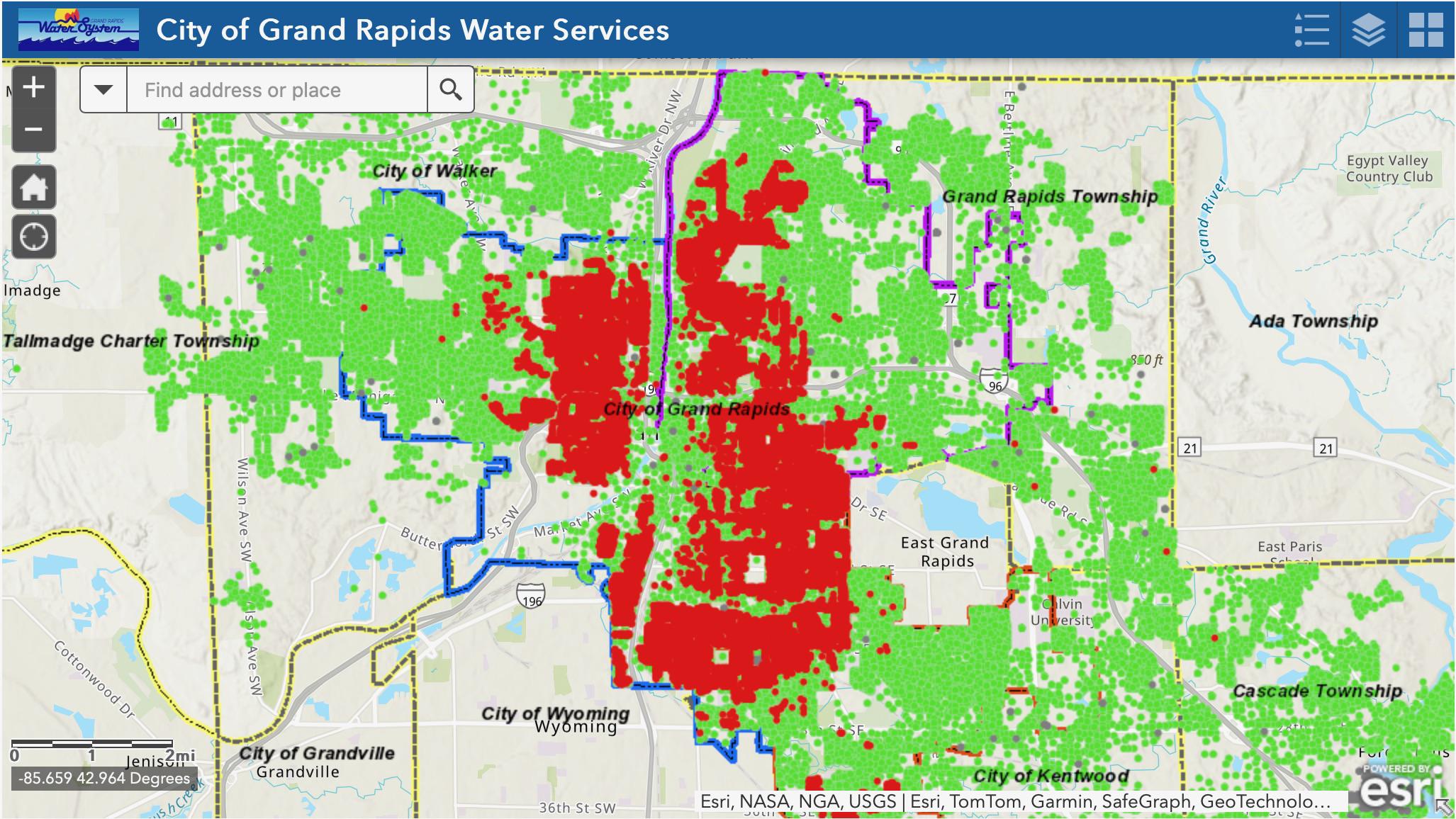 Lead Pipe Map r/grandrapids
