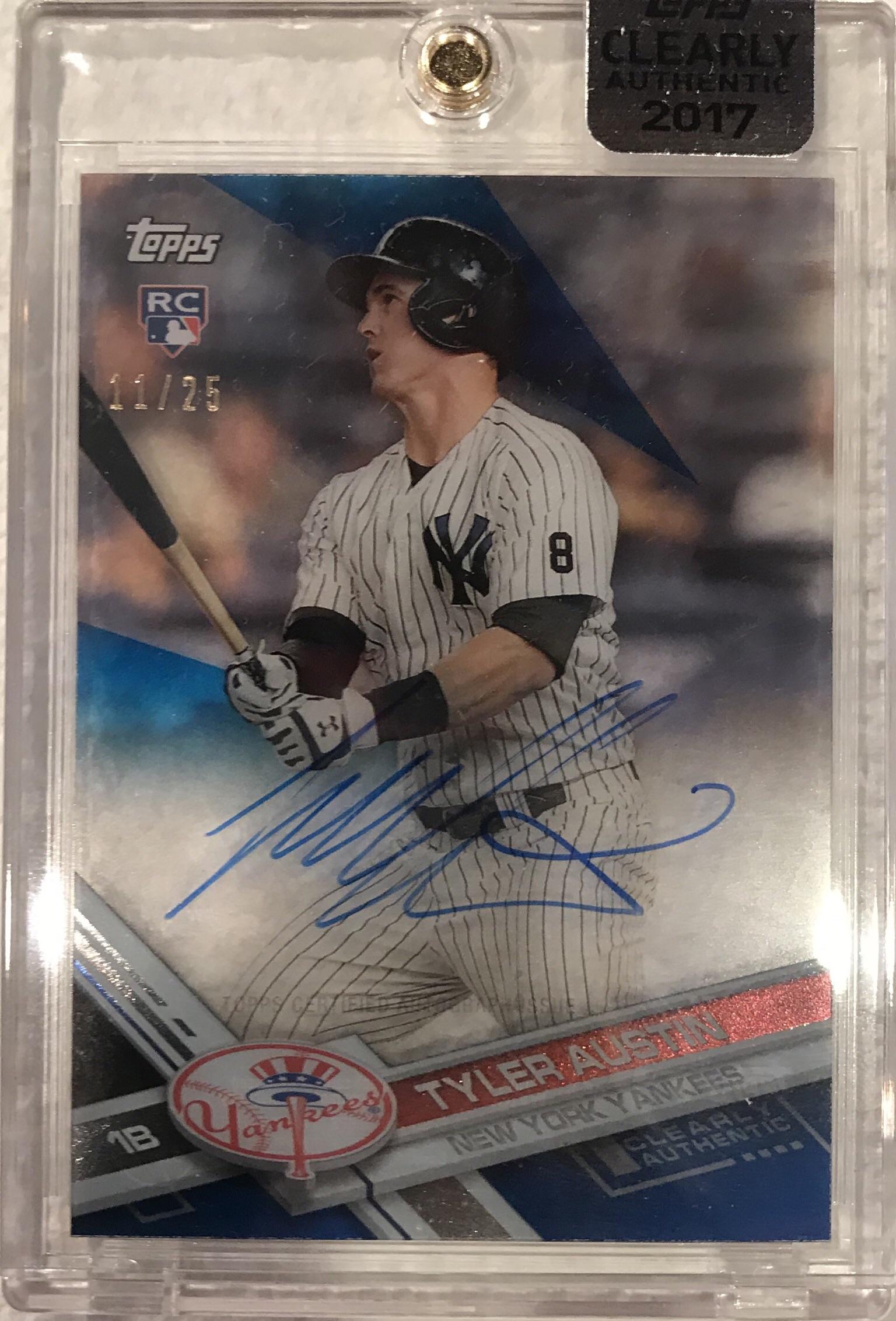Tyler Austin 11/25 Topps Clearly Authentic Worth? Any info is