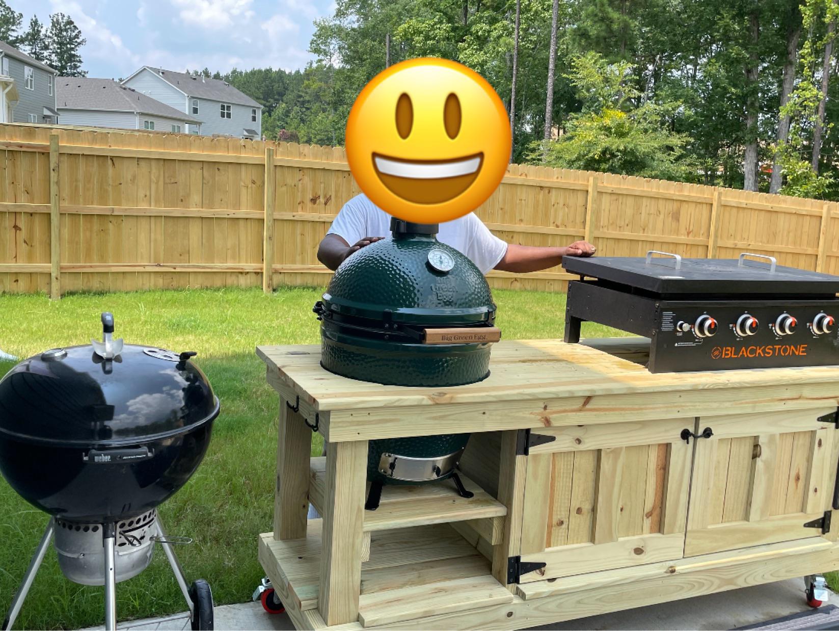 Outdoor Kitchen Complete r/biggreenegg
