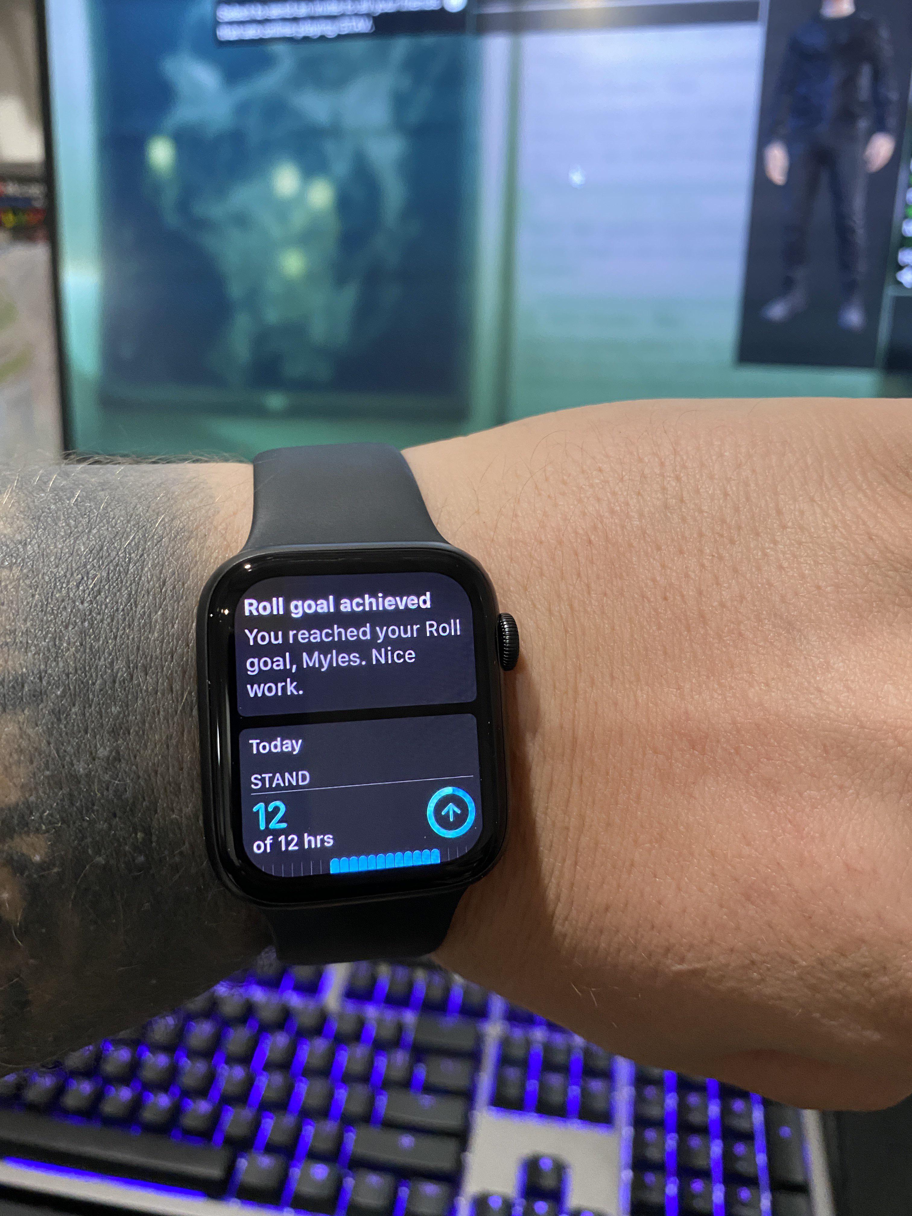 Apple Watch is telling me to Stand in Wheelchair mode after completing