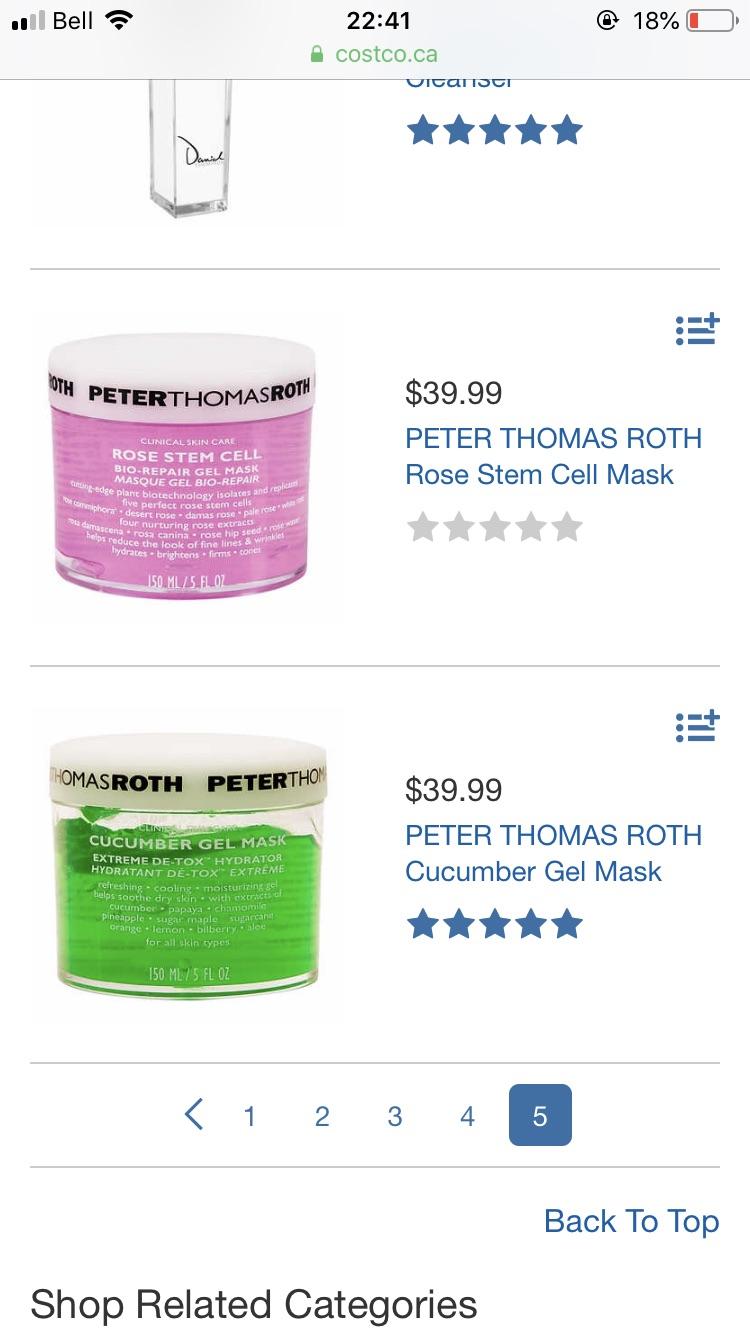 PTR masks at Costco.ca. 64 each at Sephora r/MakeupAddictionCanada