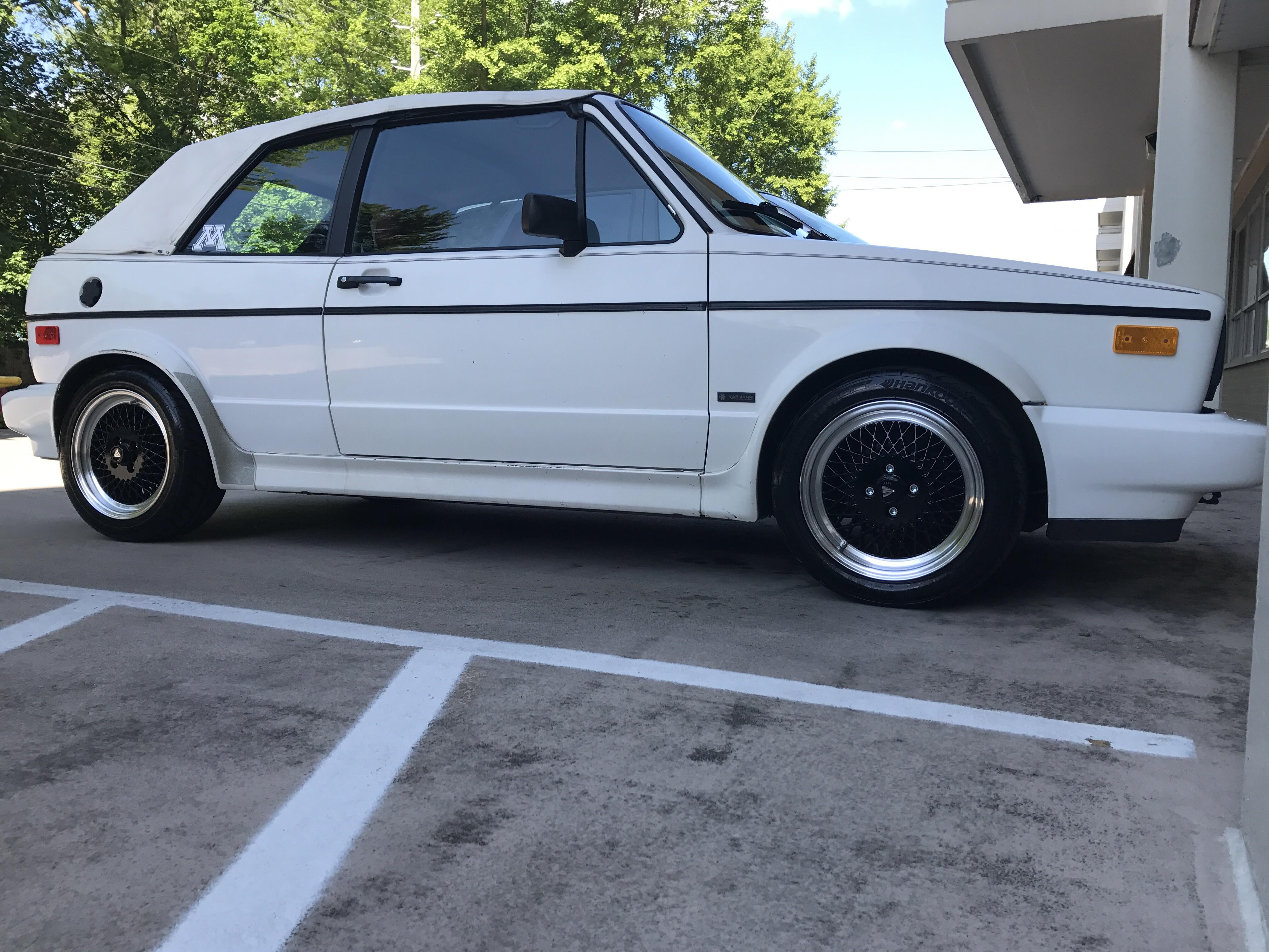 My MK1 Cabby with brand new suspension, wheels, and tires r/Volkswagen