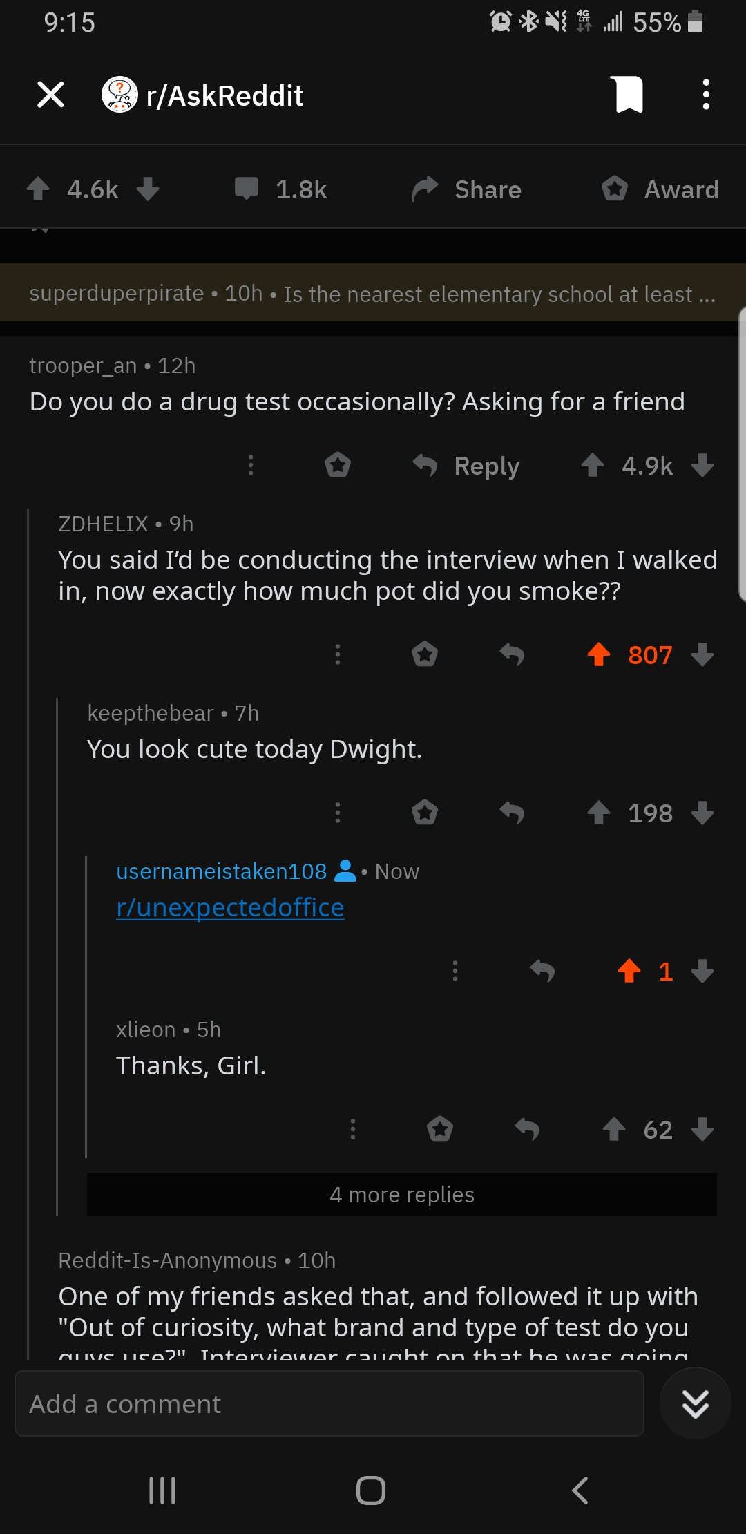 HOW MUCH POT DID YOU SMOKE? r/unexpectedoffice