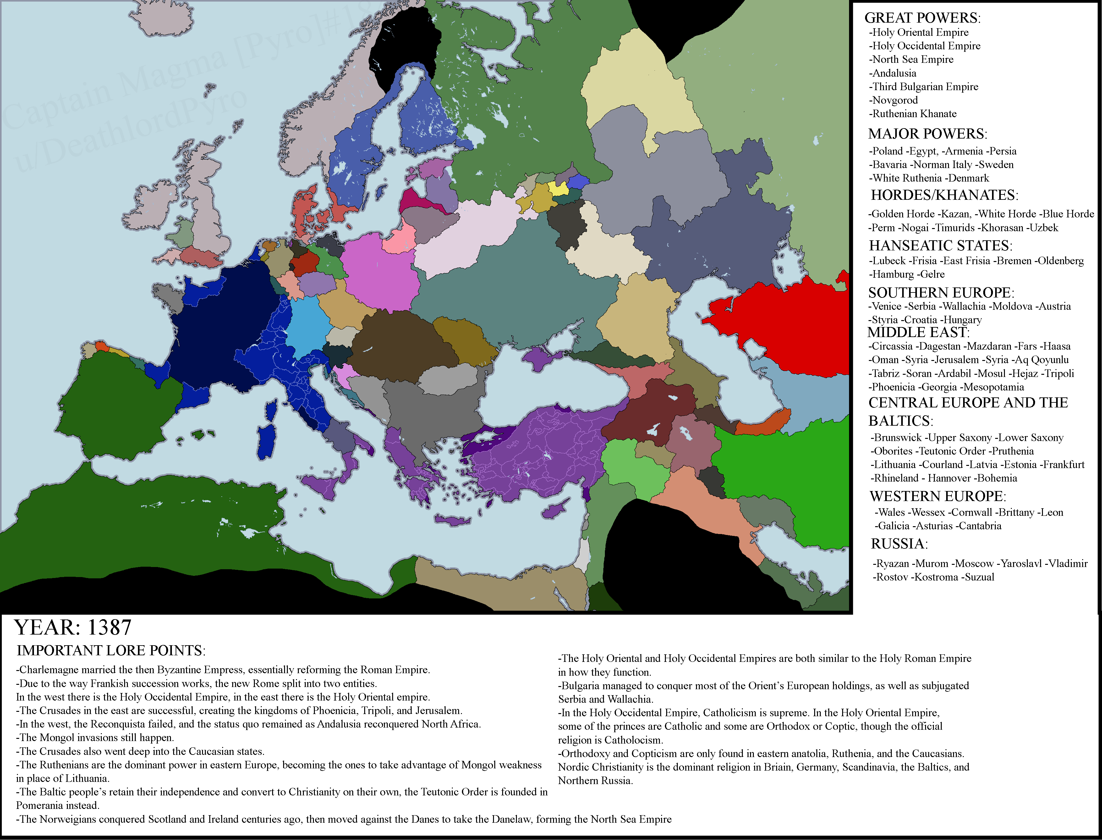 What if Charlemagne married Irene of Athens r/imaginarymaps