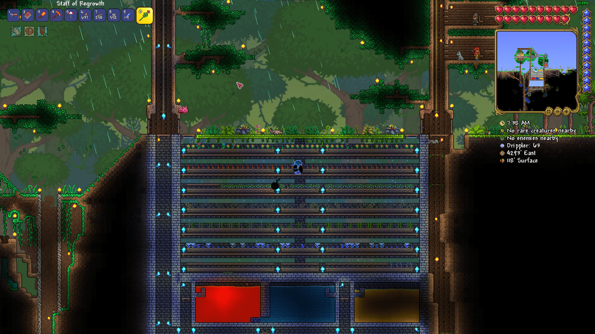 Got a nice new herb farm on my friend's server r/Terraria