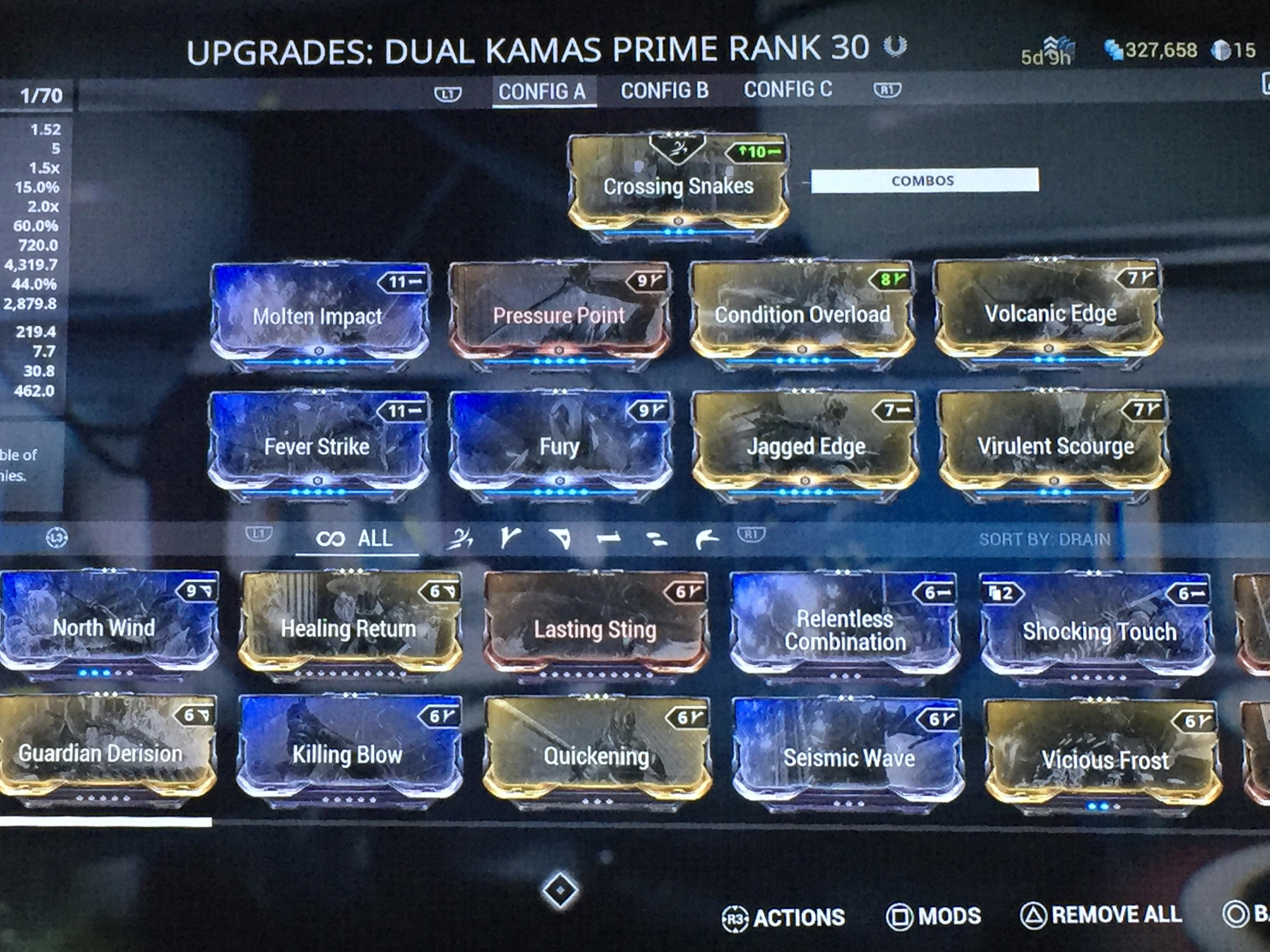 Dual Kamas Prime build. Thoughts? r/Warframe