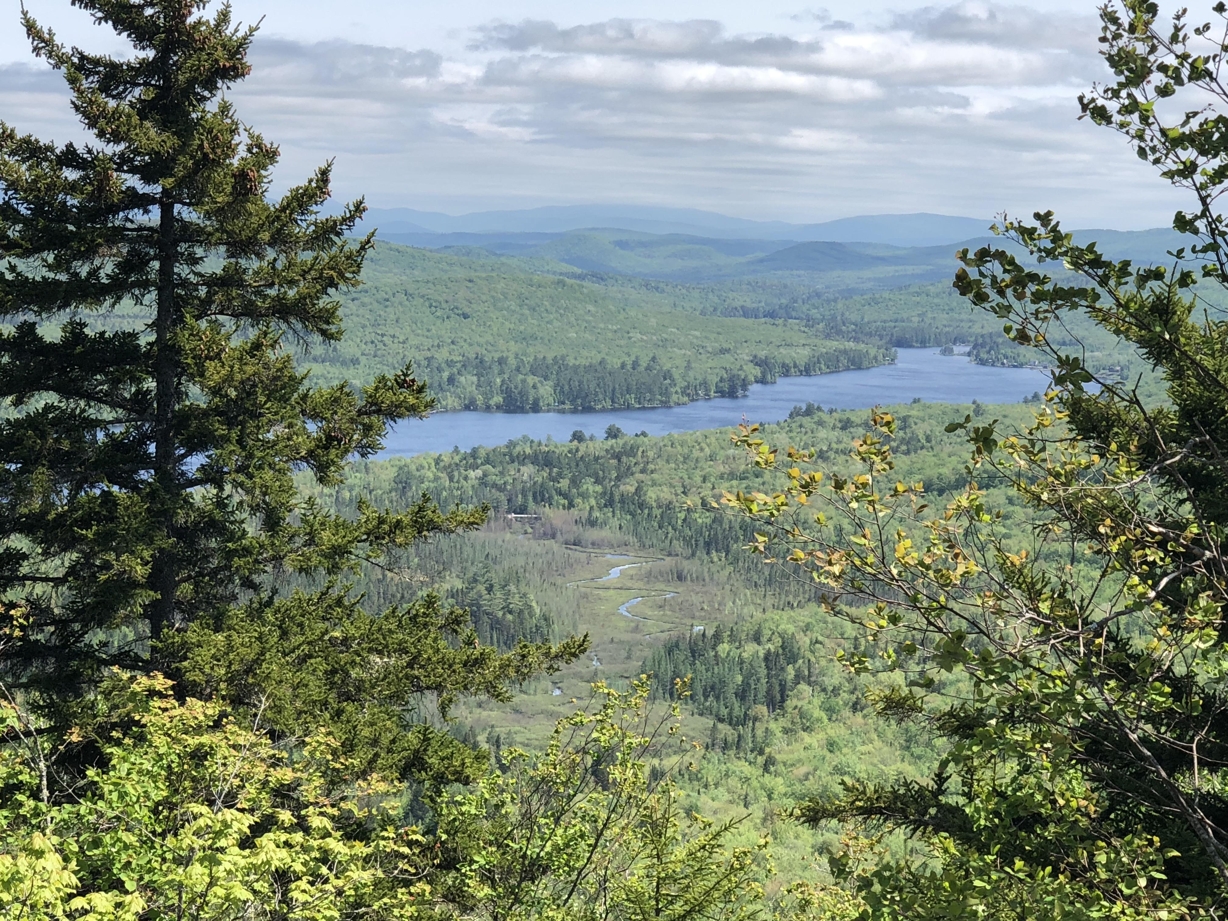 View from Owl’s Head Groton. Always loved the winding stream that