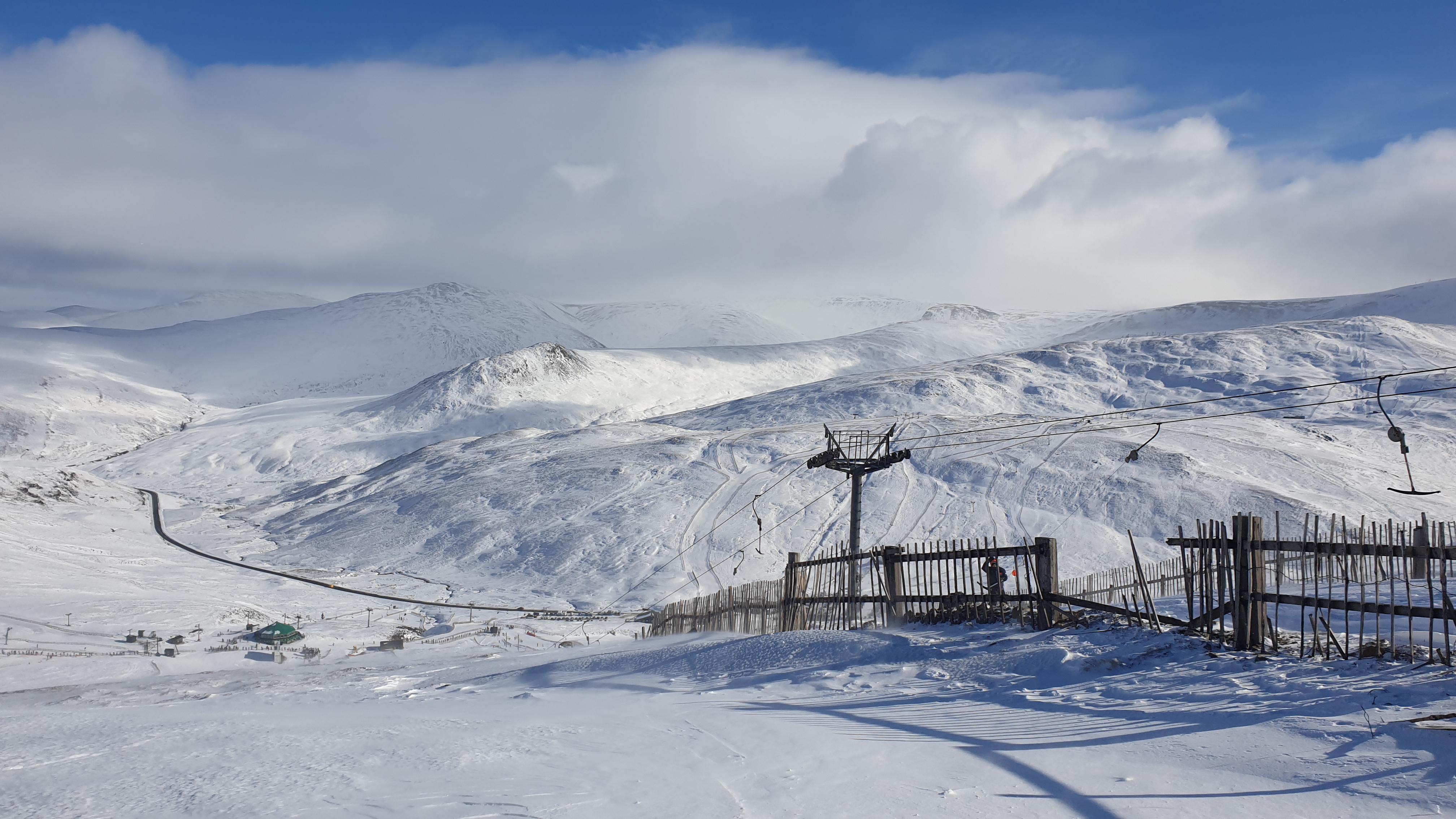 Glorious day today at Glenshee, Scotland. A follow on from a foggy