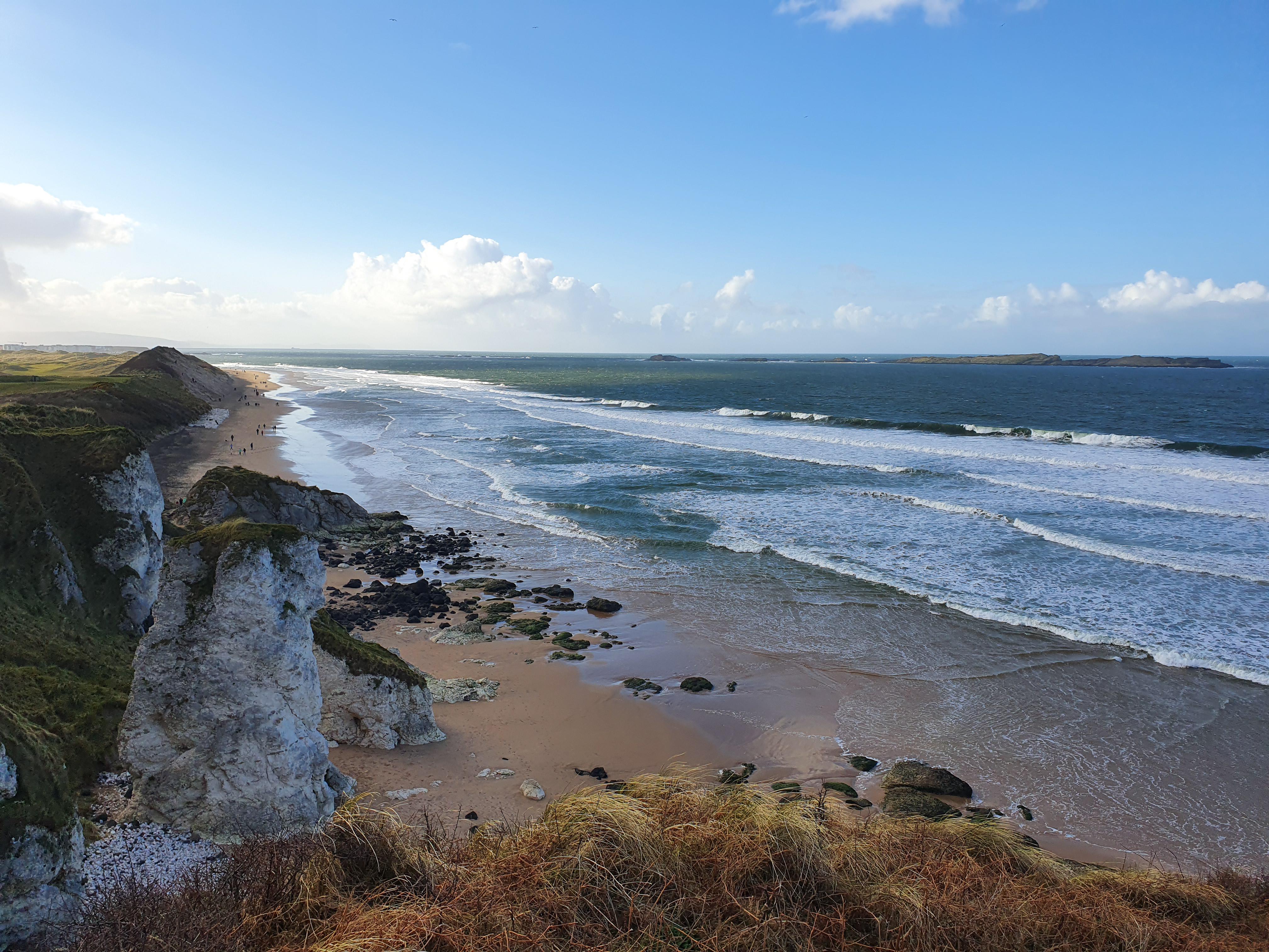 Every now and again we get nice days in Ireland White Rocks Beach
