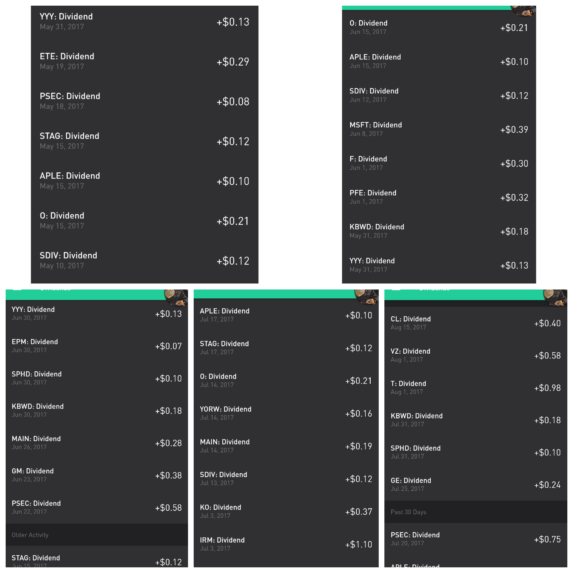 So Many Dividends! r/RobinHood