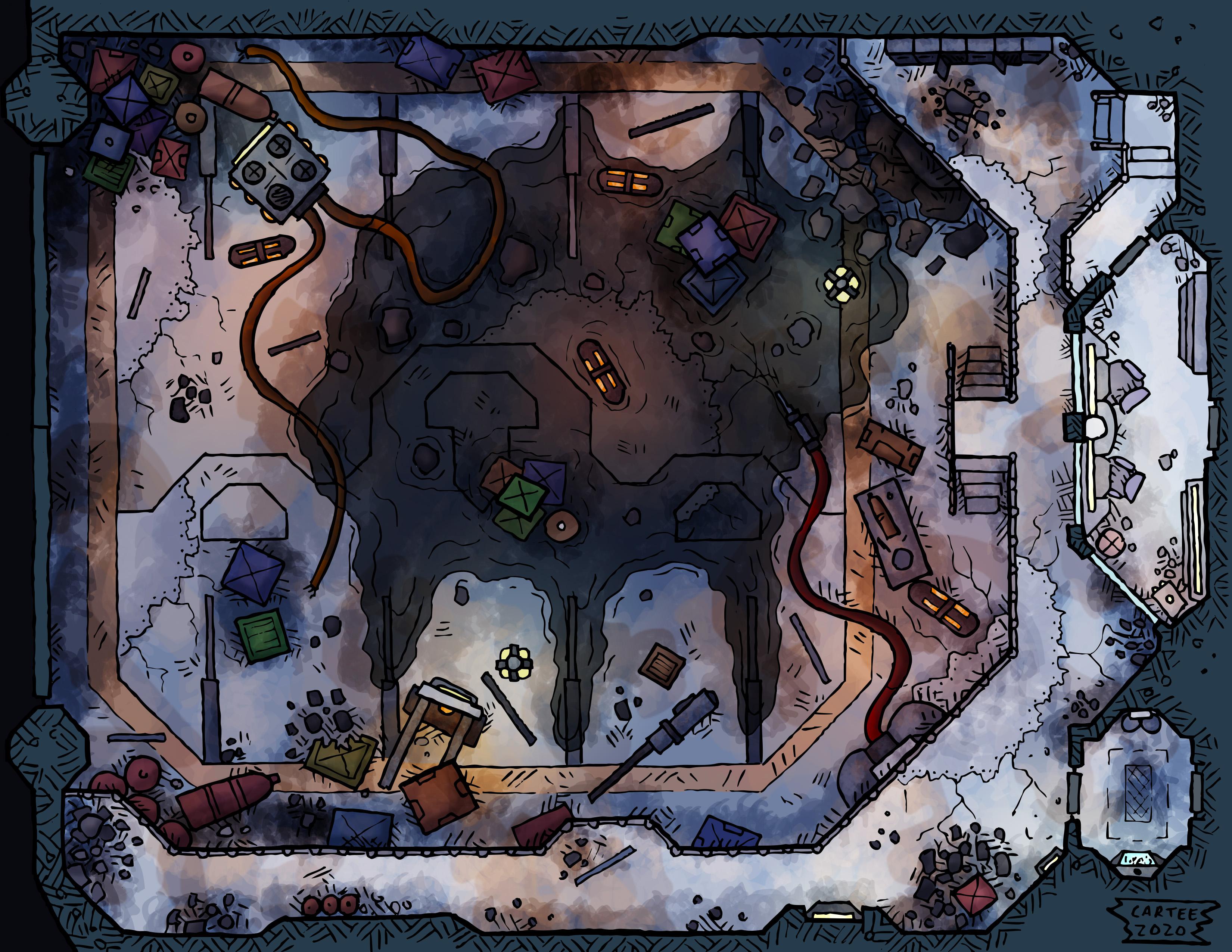 22x17 Derelict Hangar r/SWN