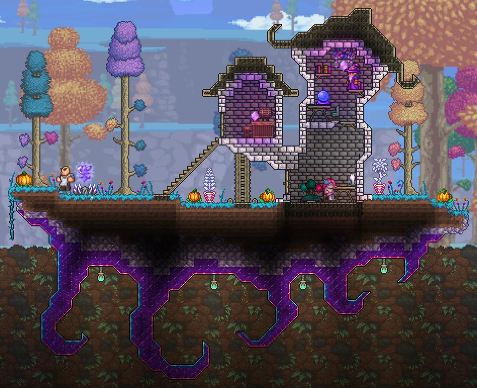 My hallow biome! Terraria