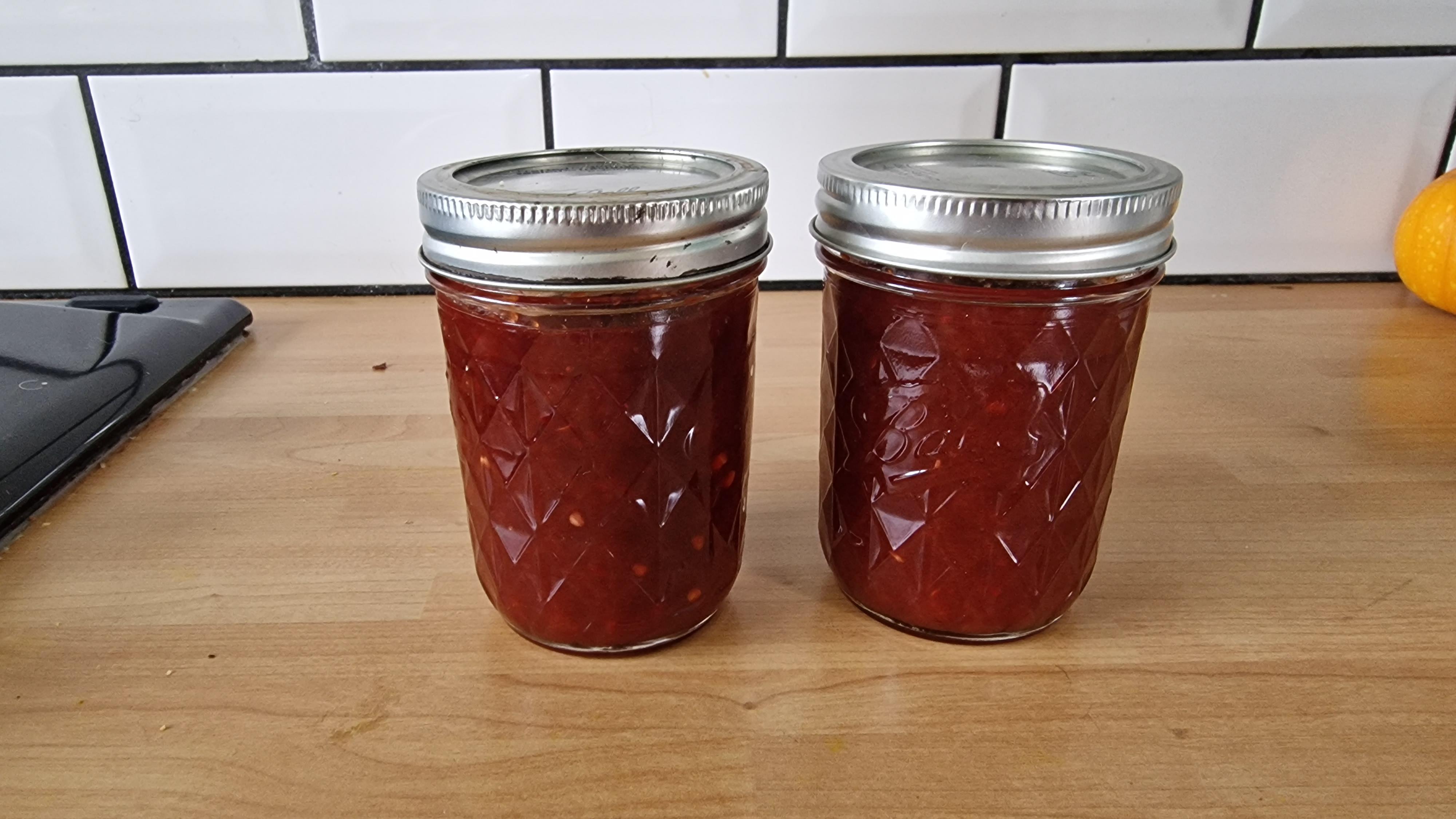 my first attempt at hotsauce, its plum habanero r/hotsaucerecipes