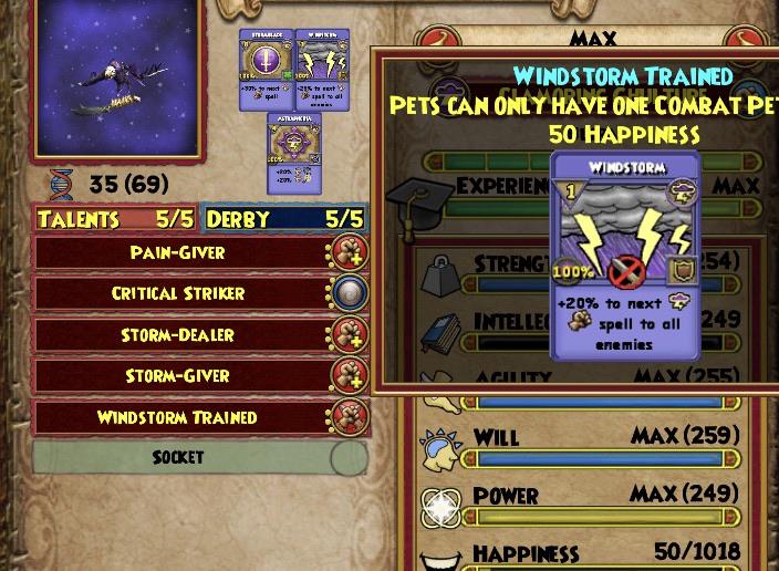 Perfect pve pet for storm here. Available in the hatchery, yw XD r