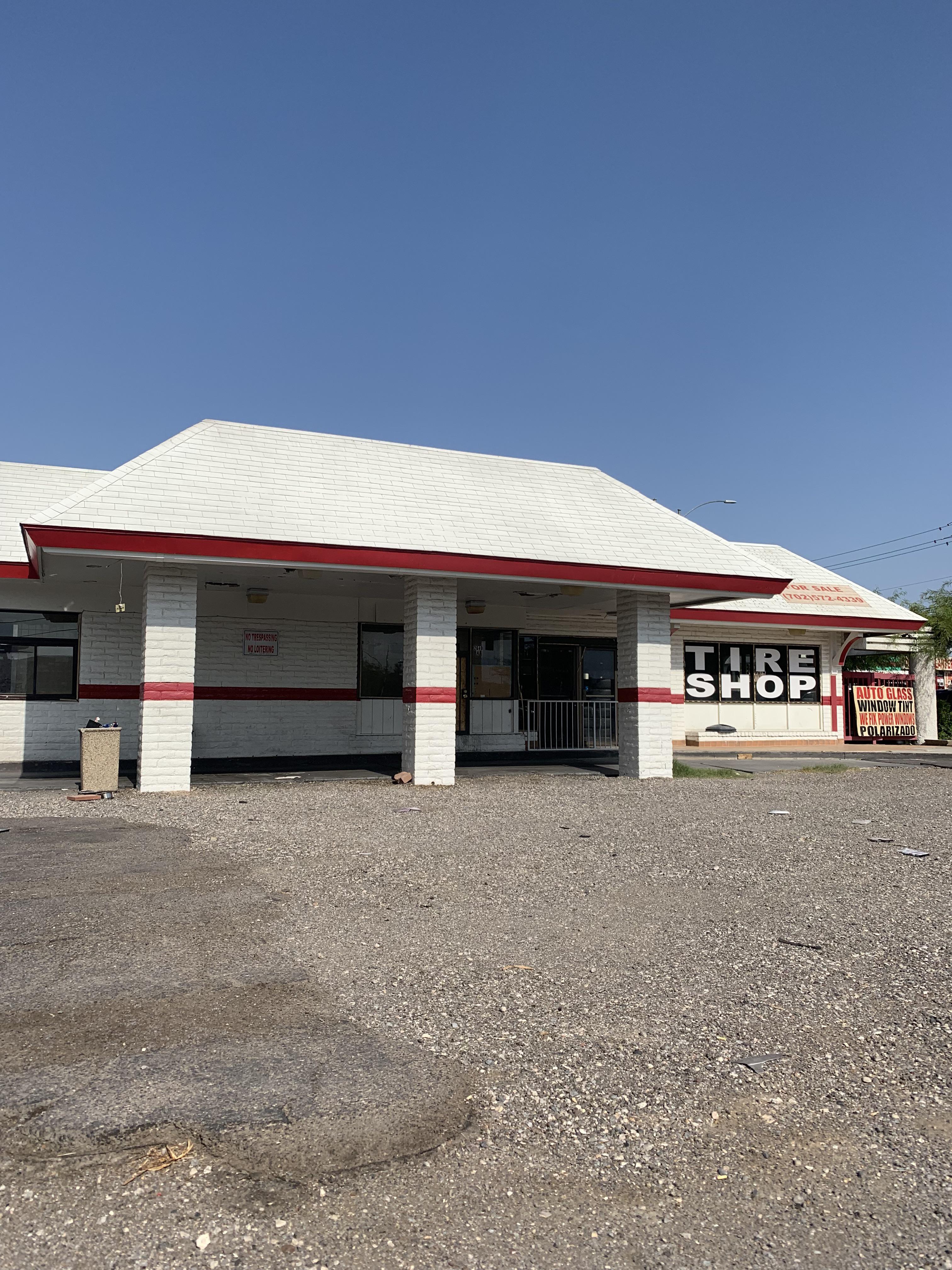 A former McDonald's repurposed into a tire shop, Las Vegas. r