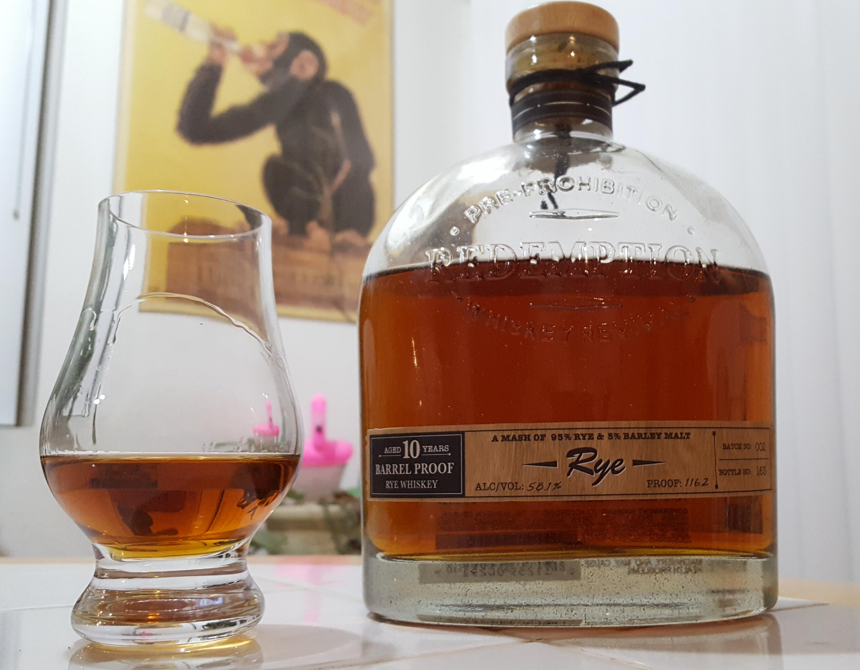 Review 48, Redemption Rye 10yr barrel proof bourbon