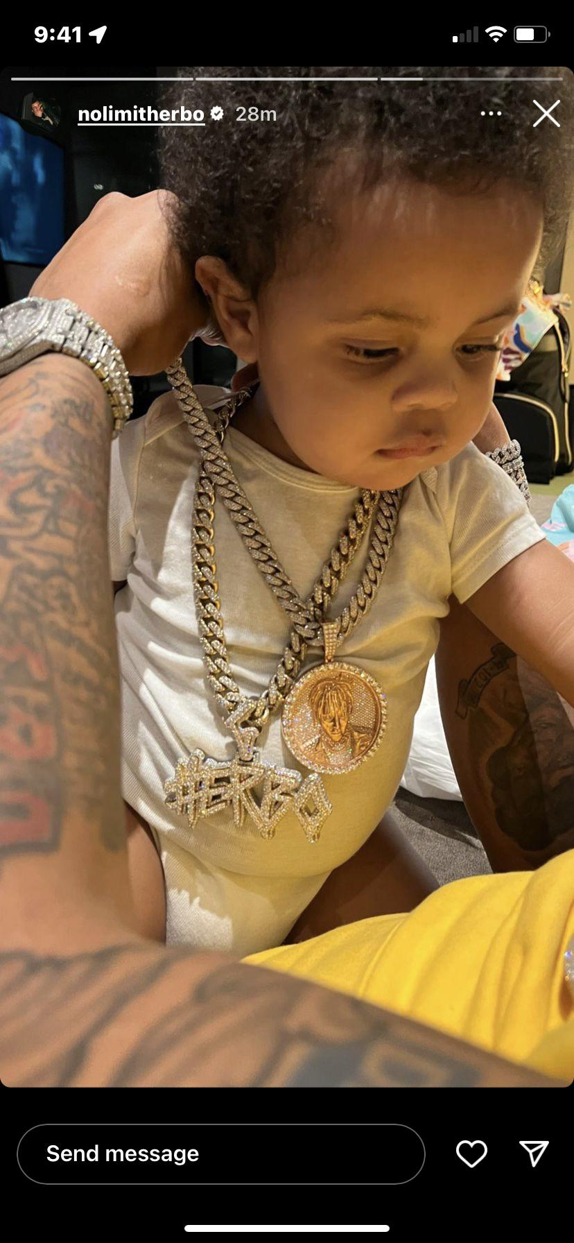 G Herbo son wearing custom juice chain piece 🔥 r/JuiceWRLD