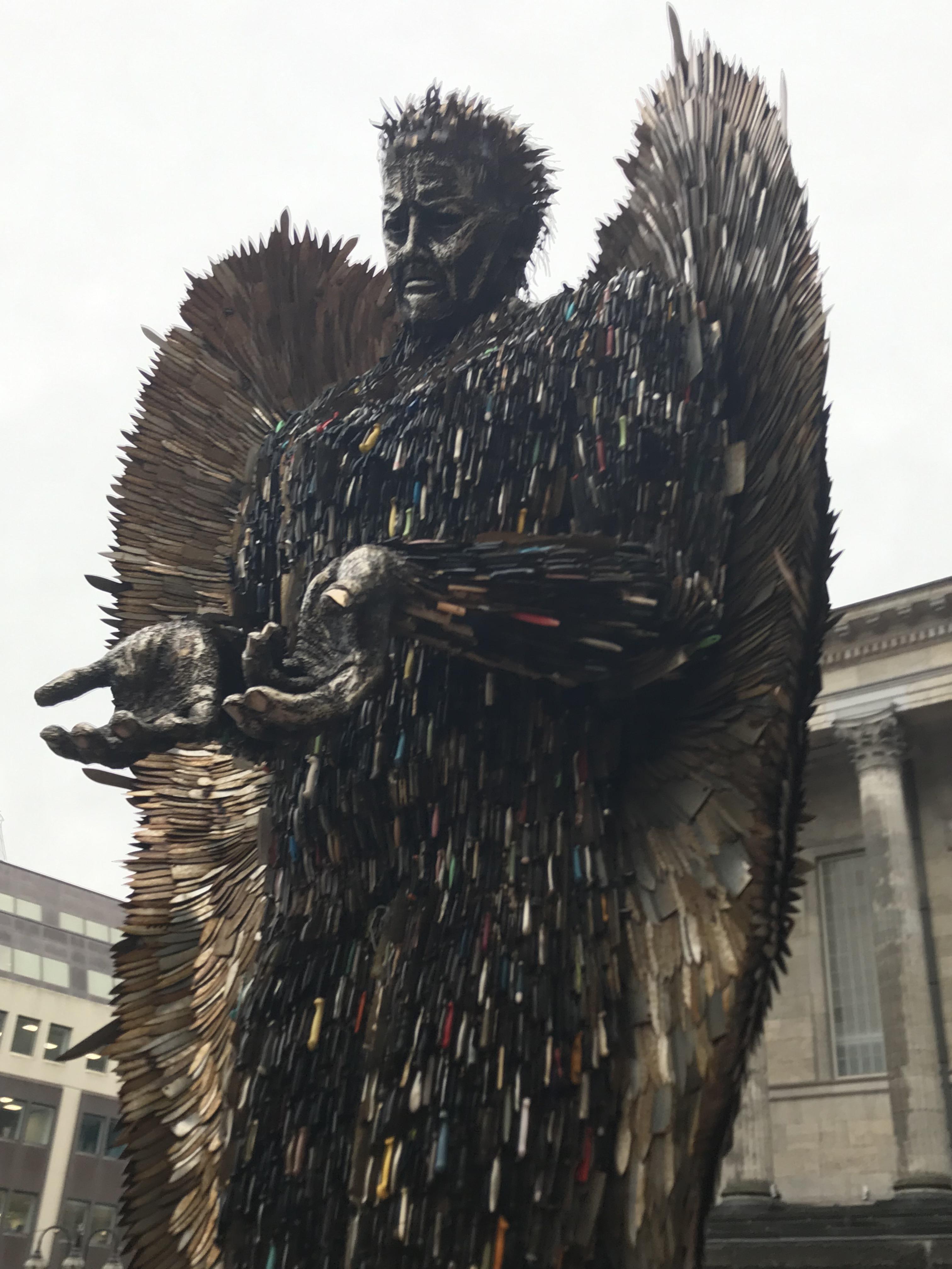 Birmingham (UK) has a new statue made of knives. r/mildlyinteresting