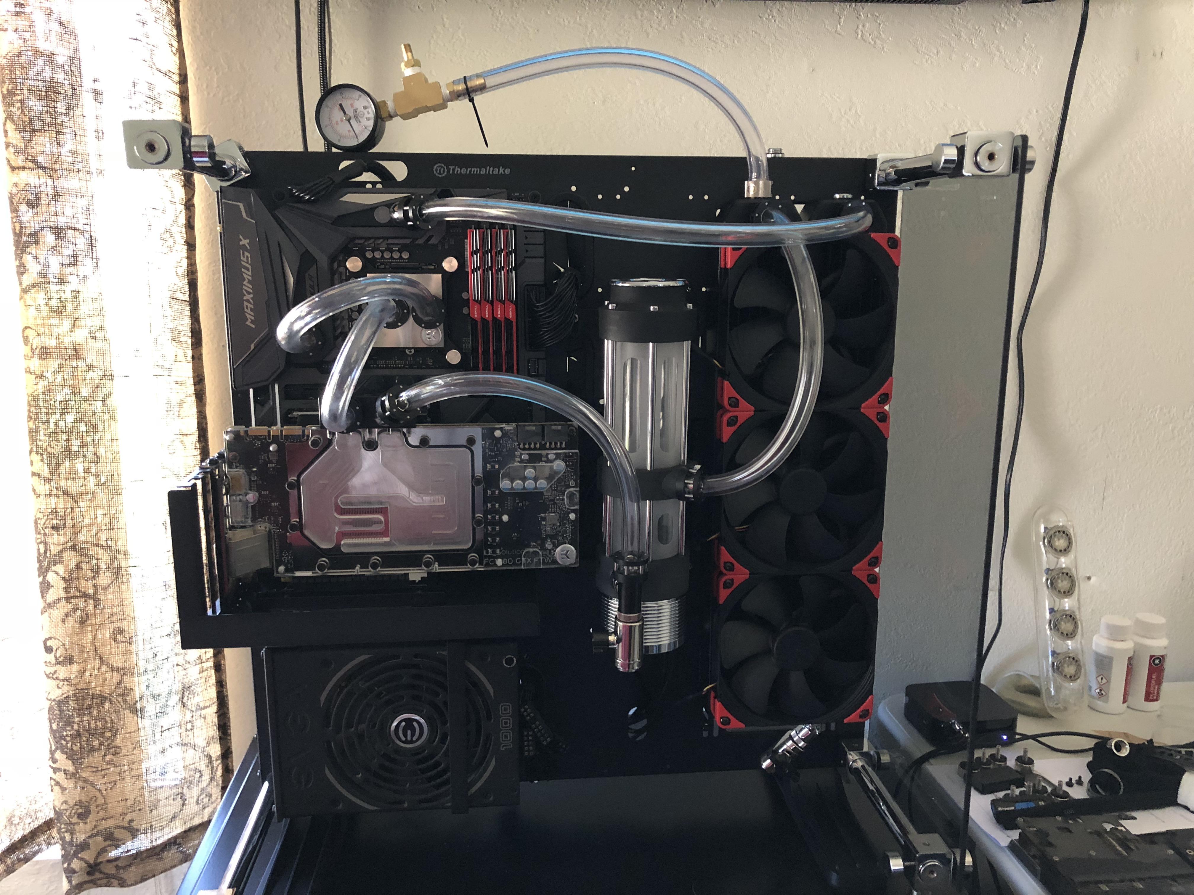 Air pressure testing. Almost time to fill r/watercooling