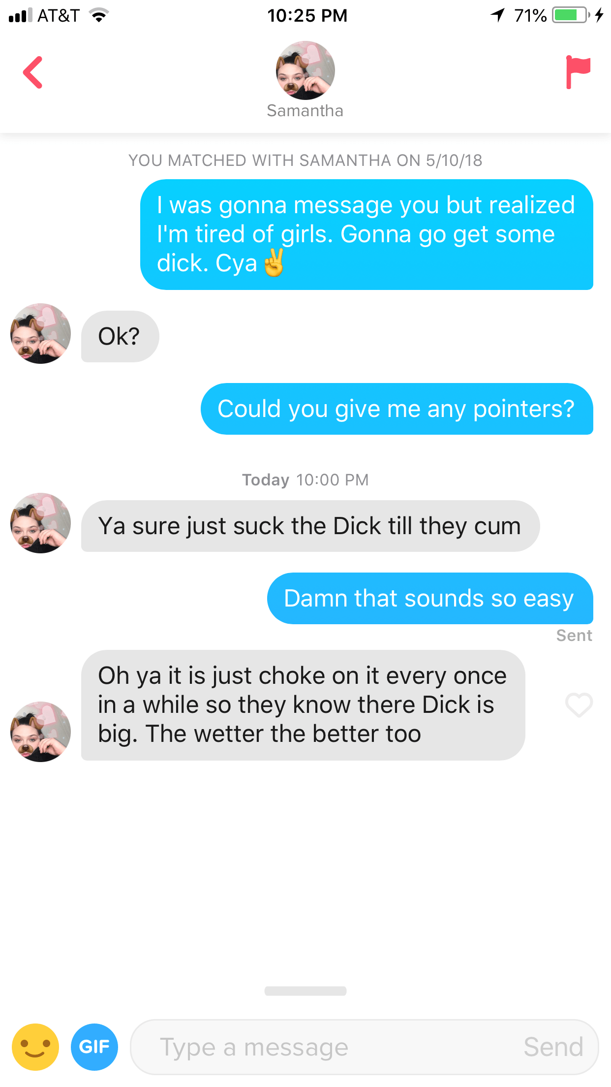Girls have the best advice Tinder