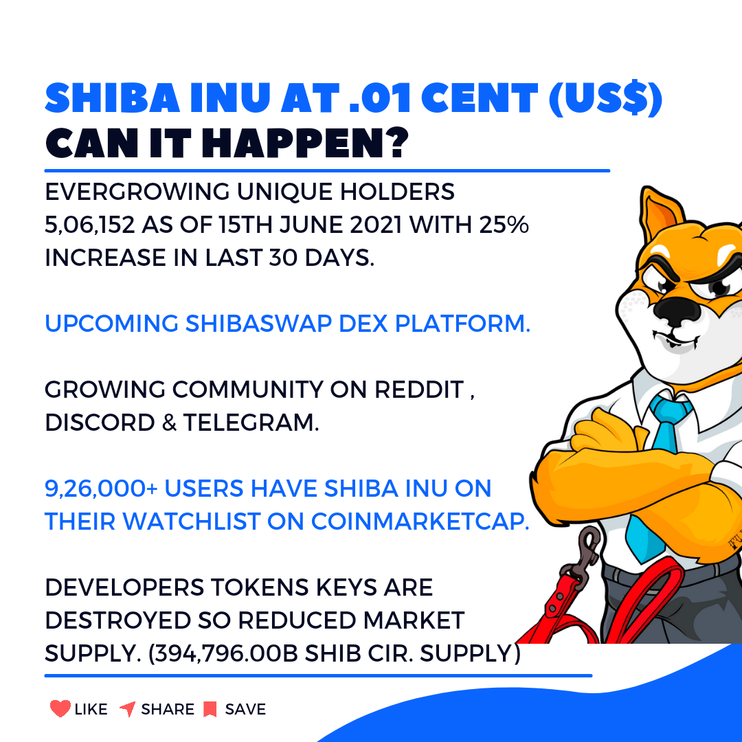Can Shiba Inu reach .01 Cent? Shibainucoin