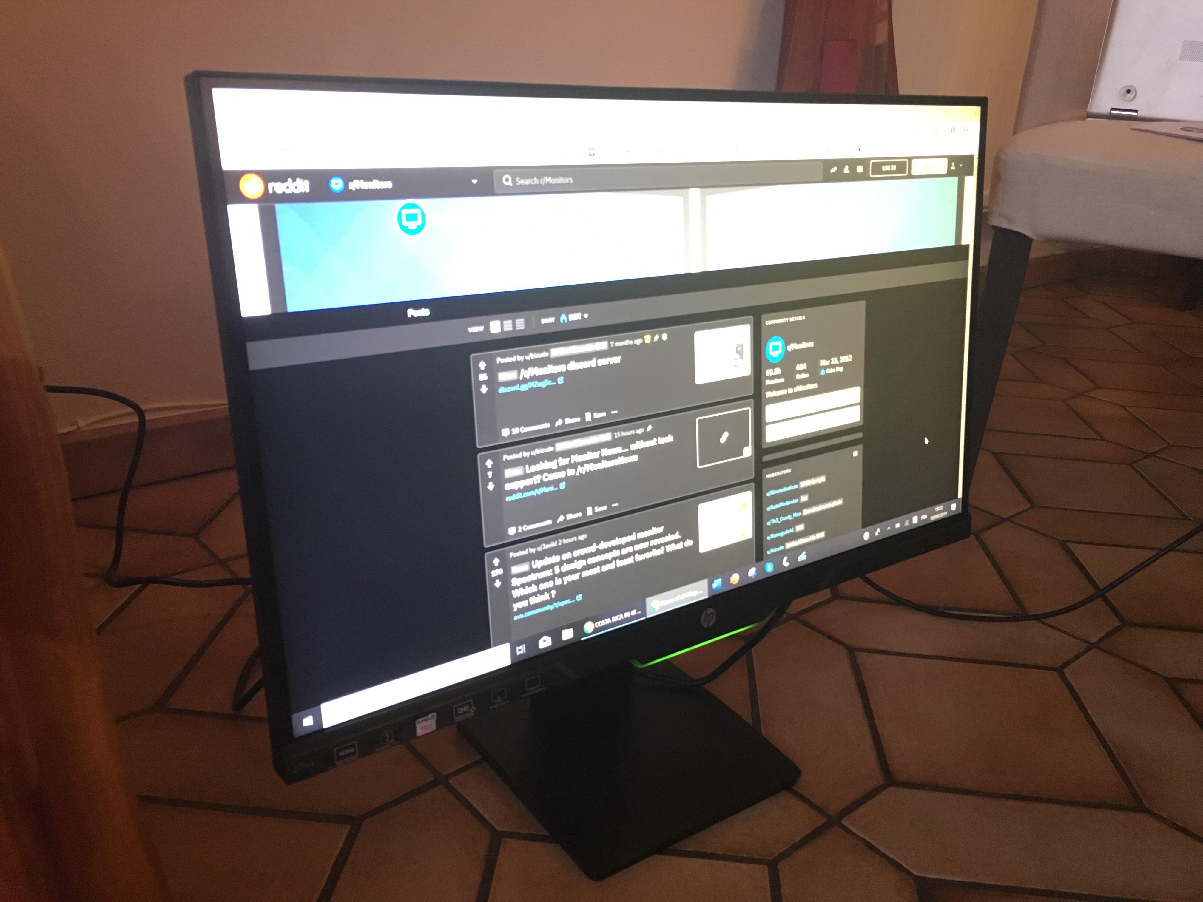 My hp 27xq finally arrived!! AMA! Also, can’t find the overclock menu