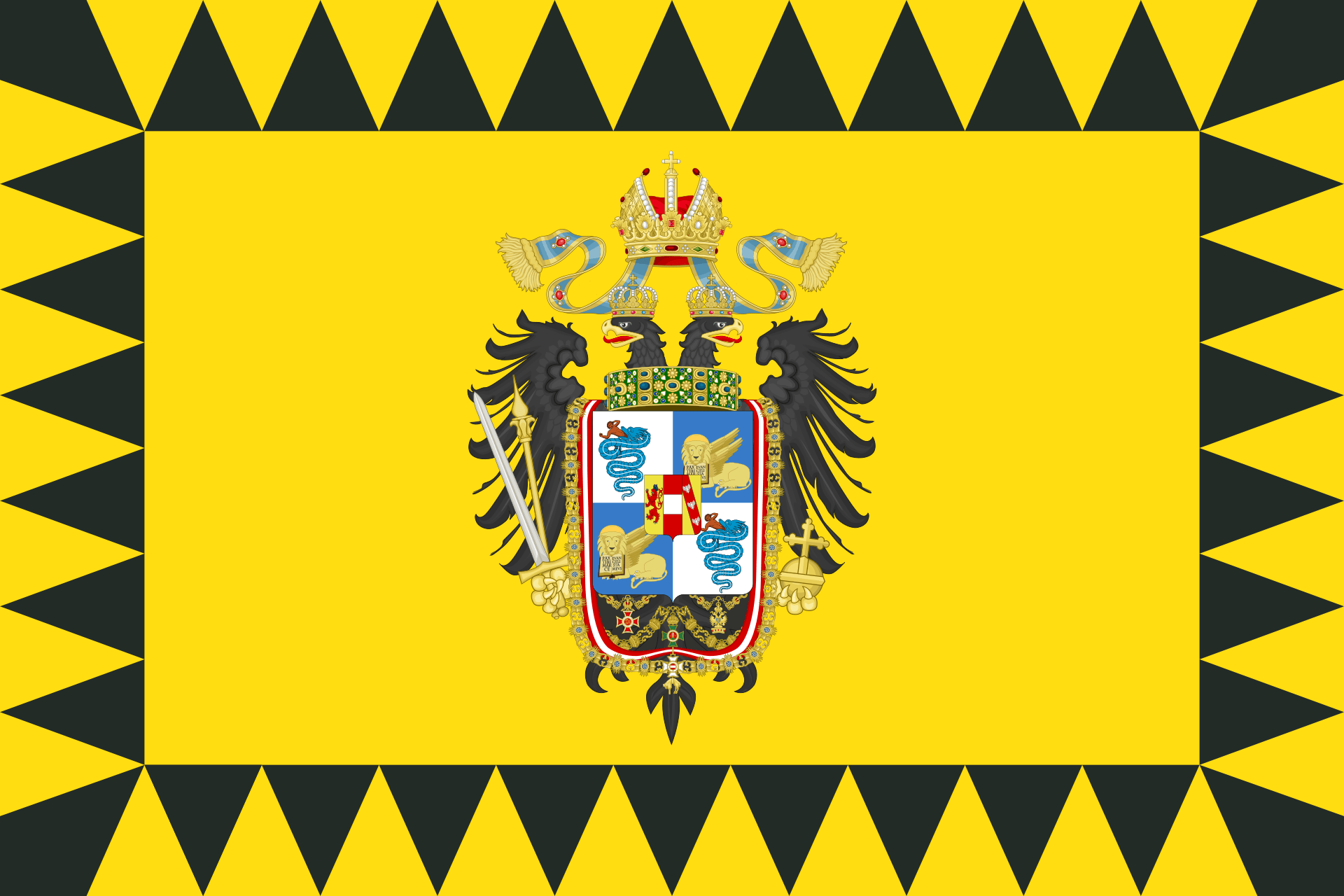 Flag of the Kingdom of (18151866) r/vexillology