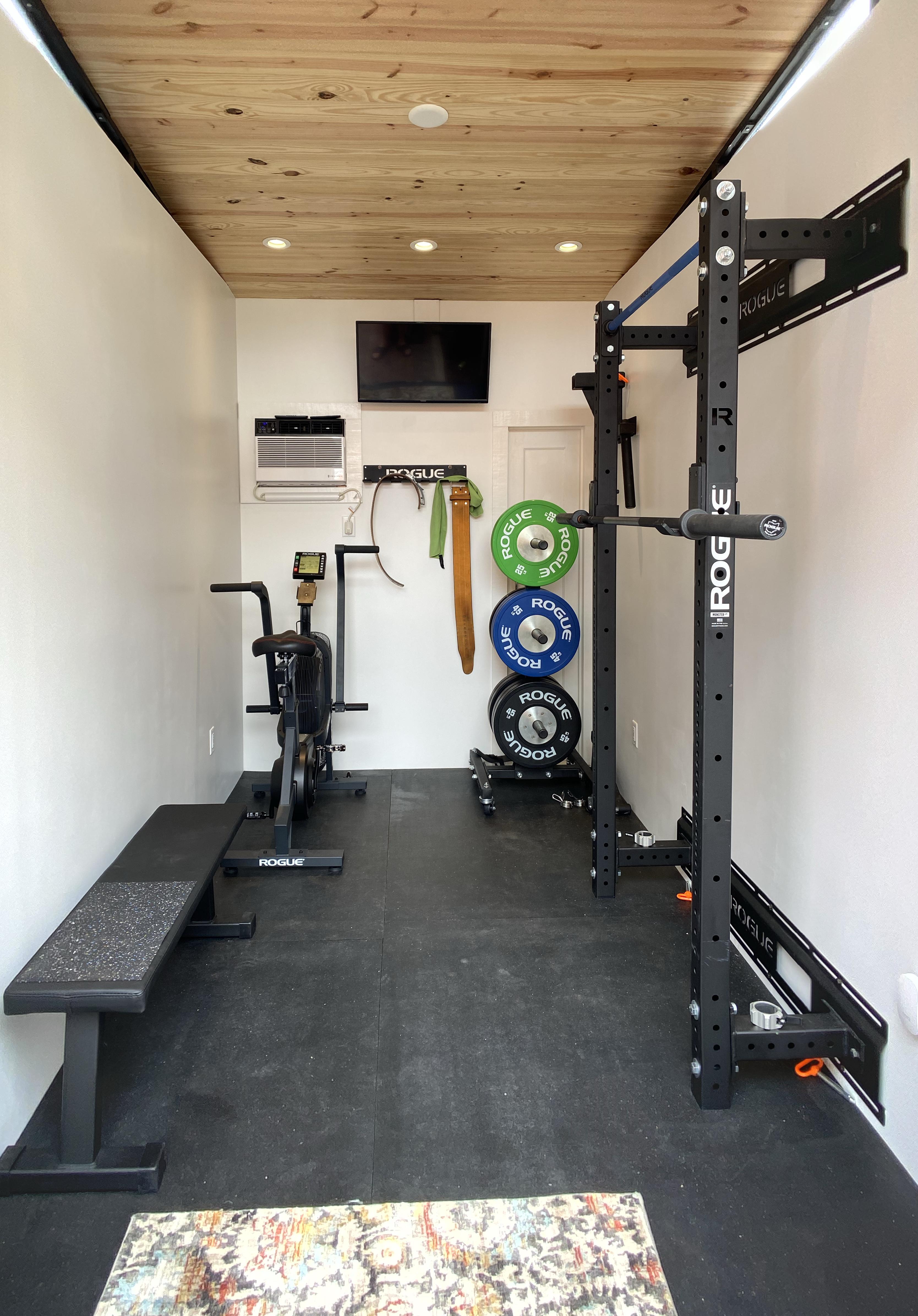 Backyard Shed Gym (gallery in comments) r/homegym
