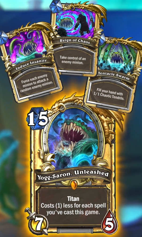 New Legendary Revealed YoggSaron, Unleashed r/hearthstone