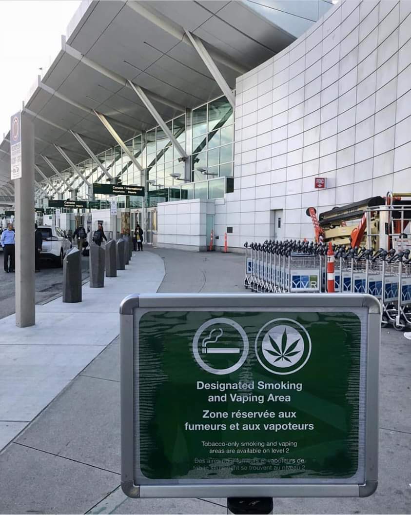 Pot smoking area at Vancouver airport !!! mildlyinteresting