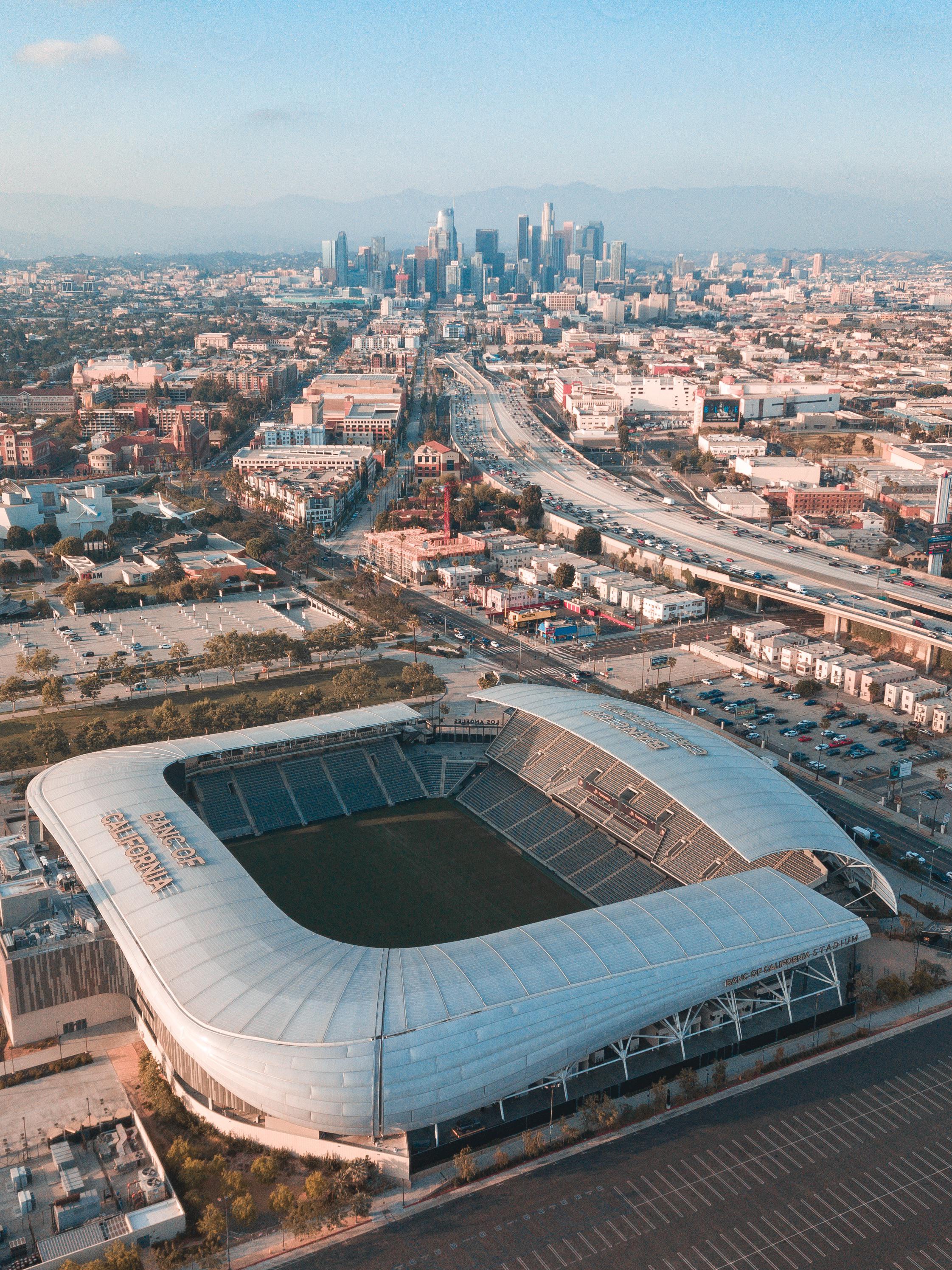 LAFC Stadium & DTLA Los Angeles [OC] r/CityPorn