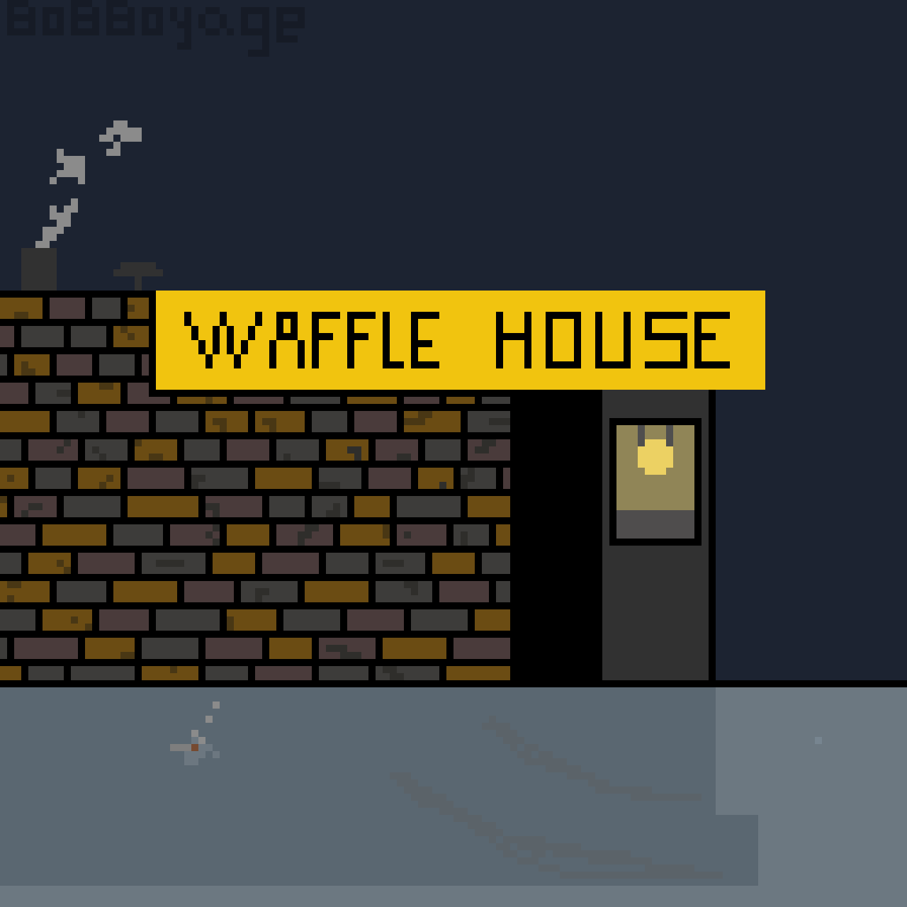 Waffle House has found its new host r/PixelArt