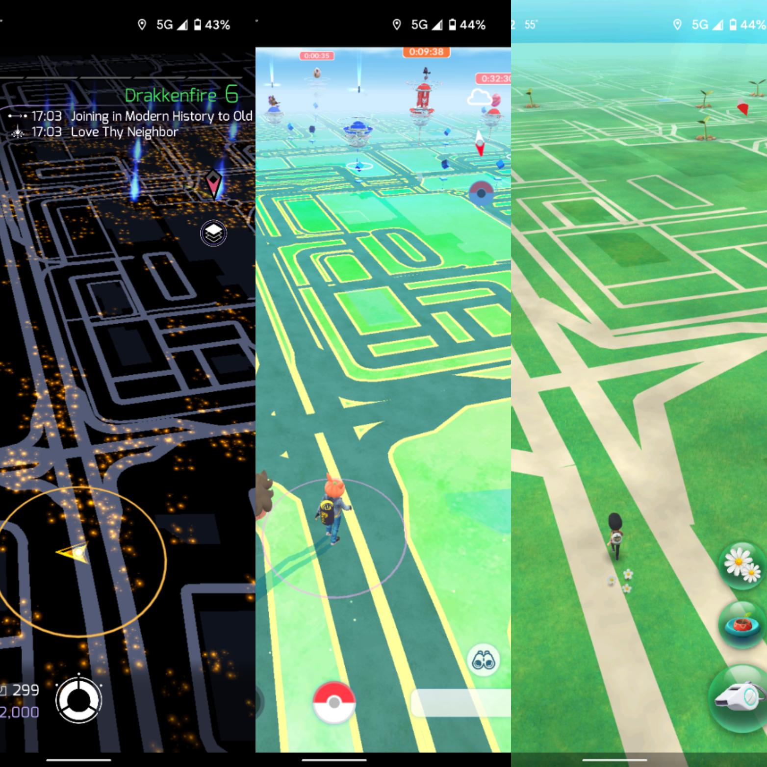 POI differences between New Pikmin Bloom and Ingress/PoGo r