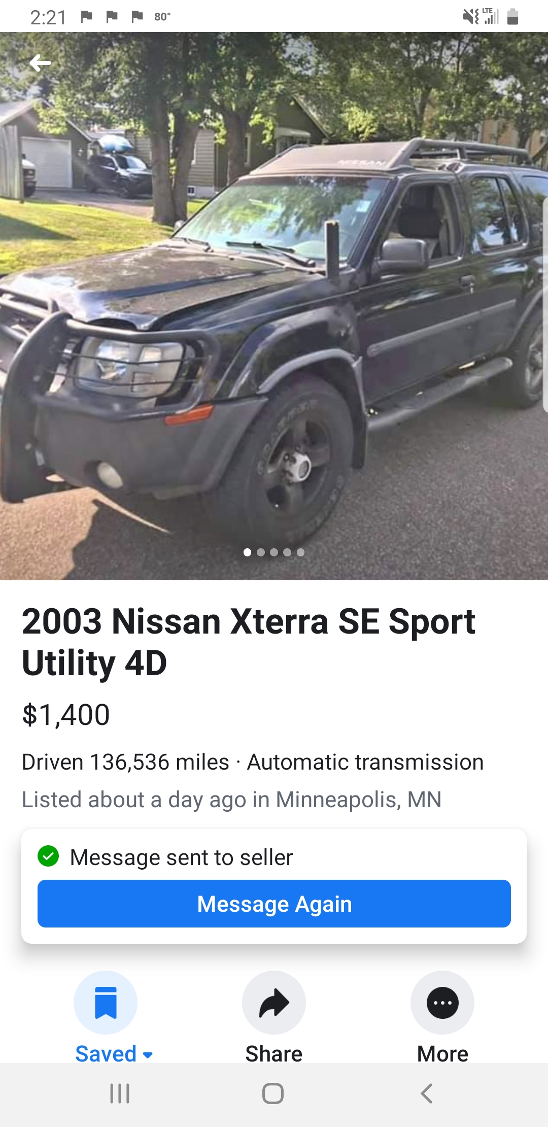 This was my '03 Xterra that I had for 10 years. I traded it 5 years ago