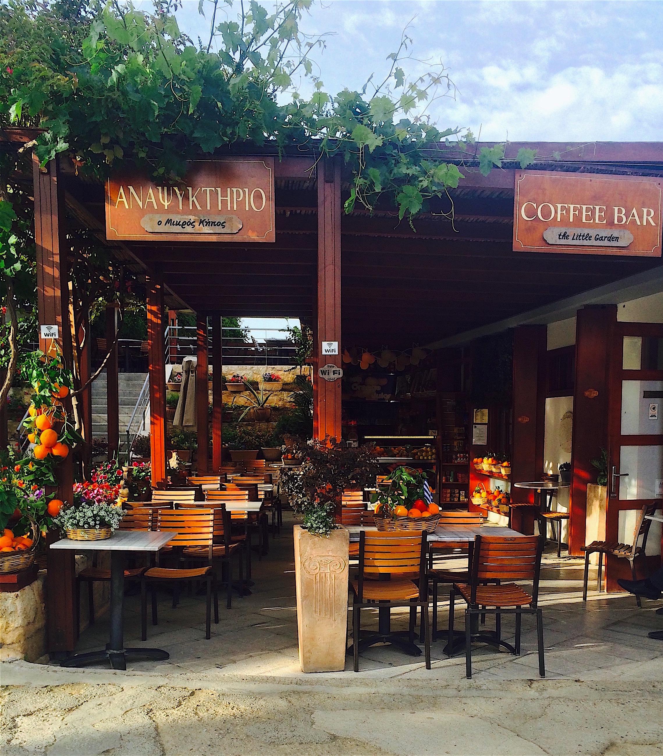 Cozy coffee shop I visited one morning in Greece CozyPlaces