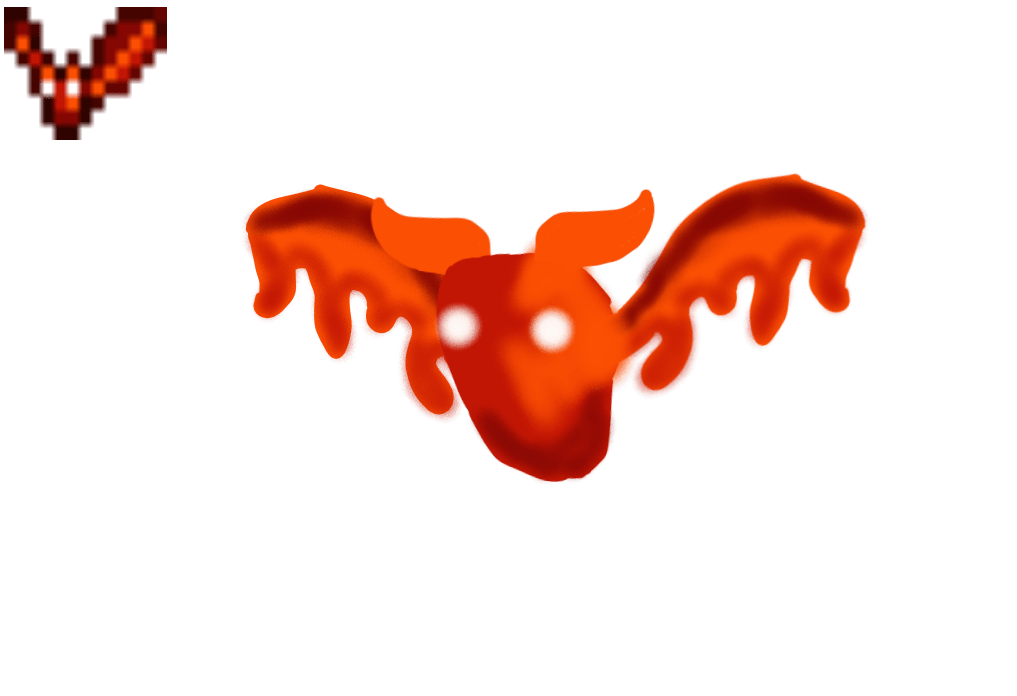 Drawing terraria enemies 40 Hellbat Terraria