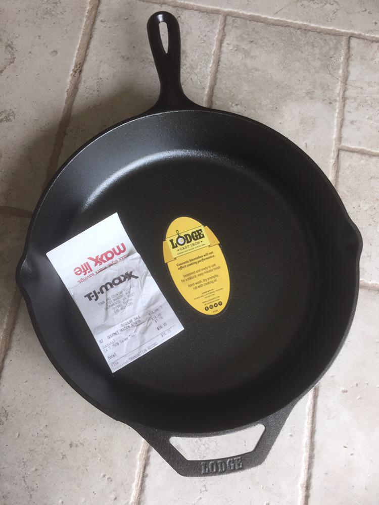 Just found a 12” Lodge cast iron at TJ Maxx for 16.15! I was really