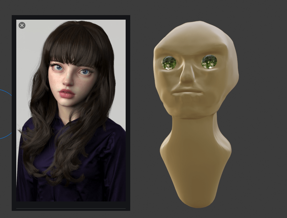 "Face sculpting is easy and that's a lot of fun!" Yeah i see... r