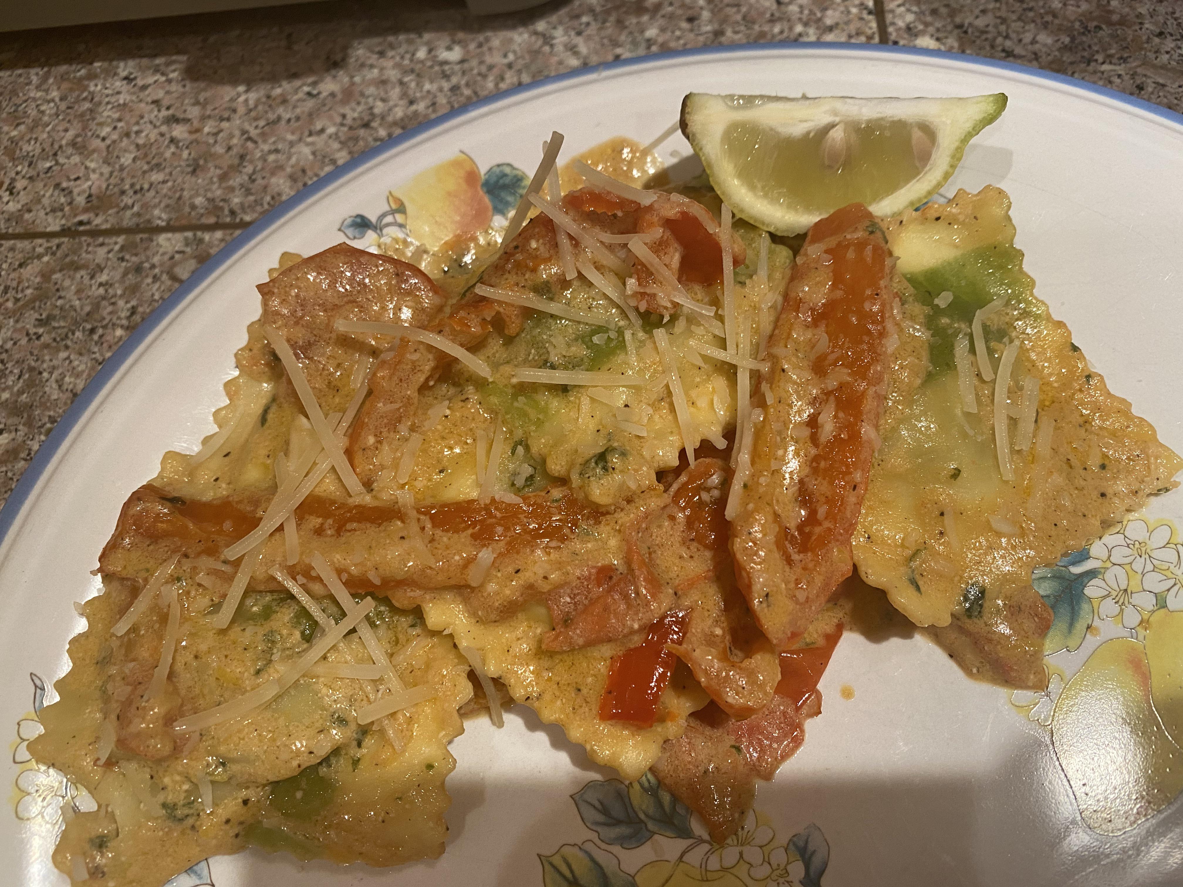 Creamy Lemon Spinach Ricotta Ravioli r/hellofresh