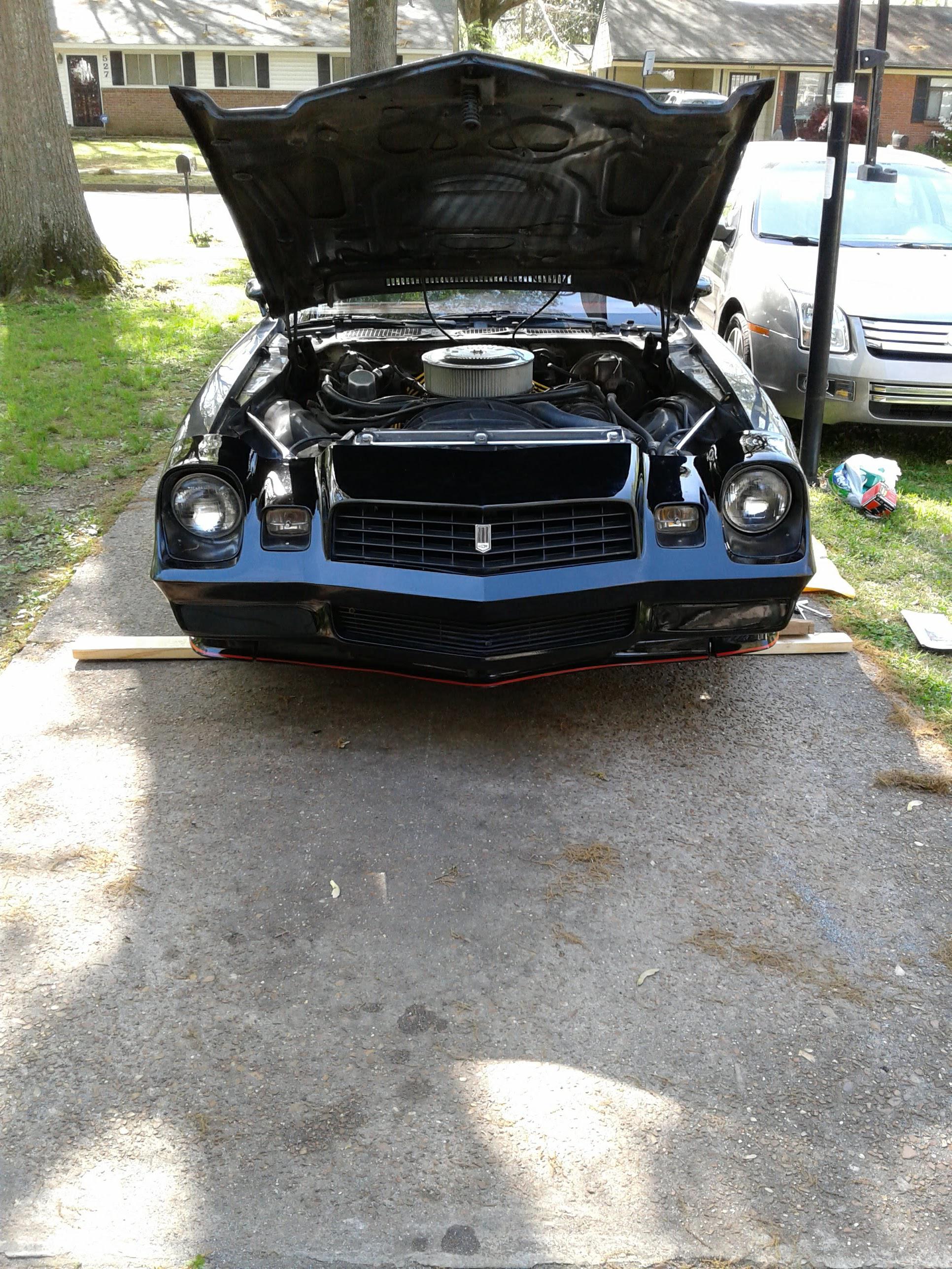 Oil change time for my '79. (Reason for the board). r/camaro