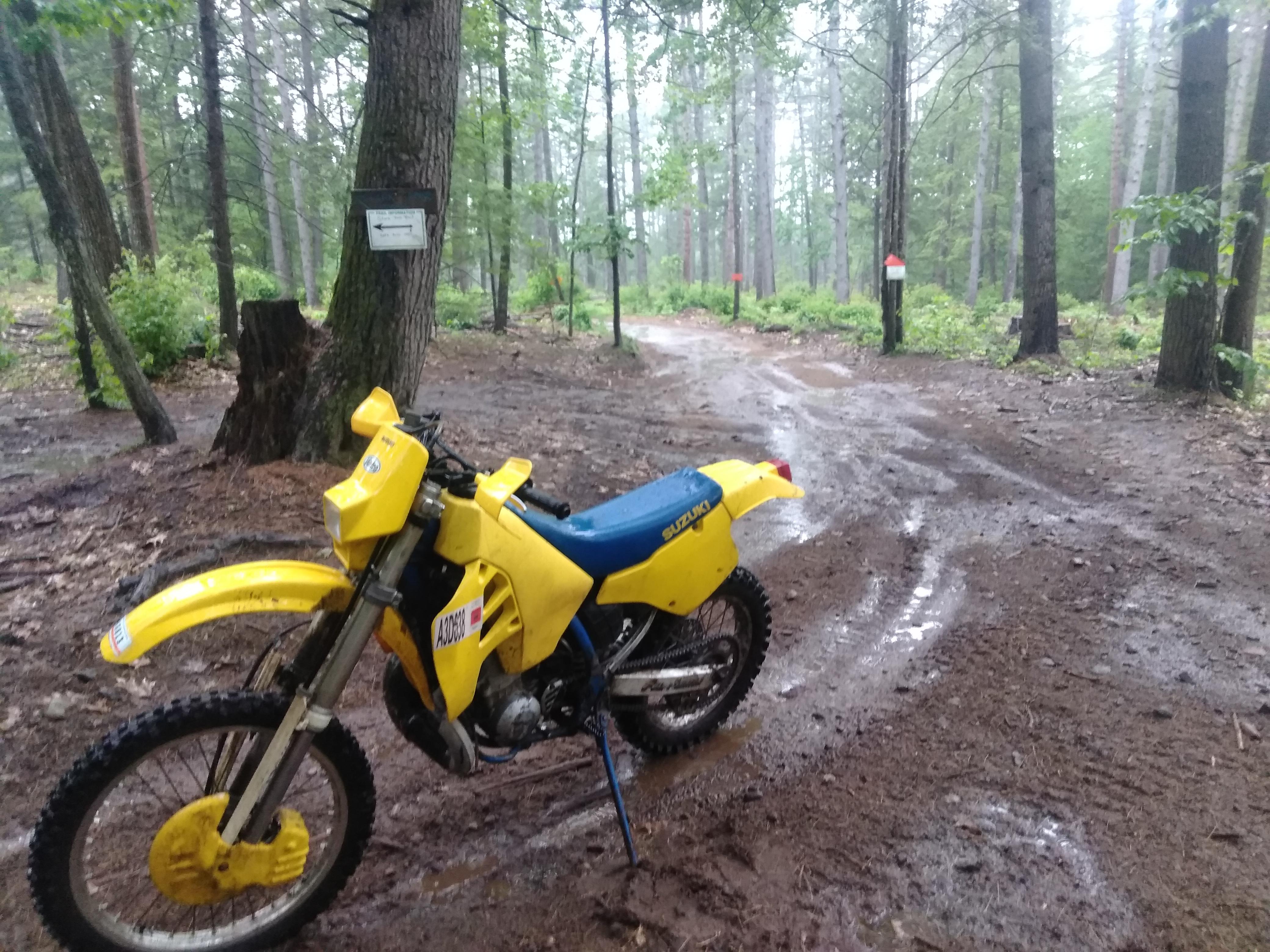 Of course Dunbarton gets rained out as I start riding r/Dirtbikes