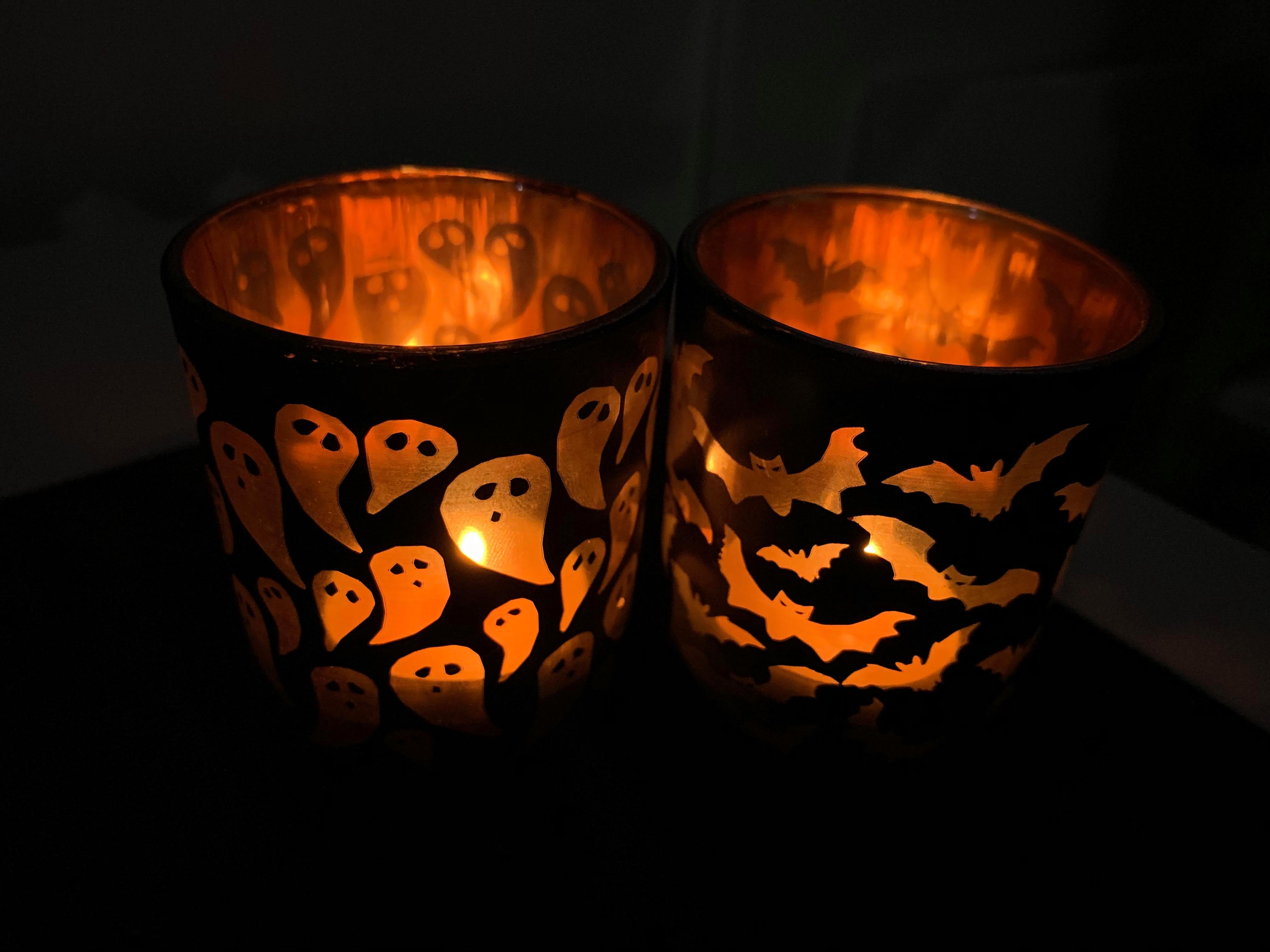 I just got those candle holders. Halloween all year! They are adorable