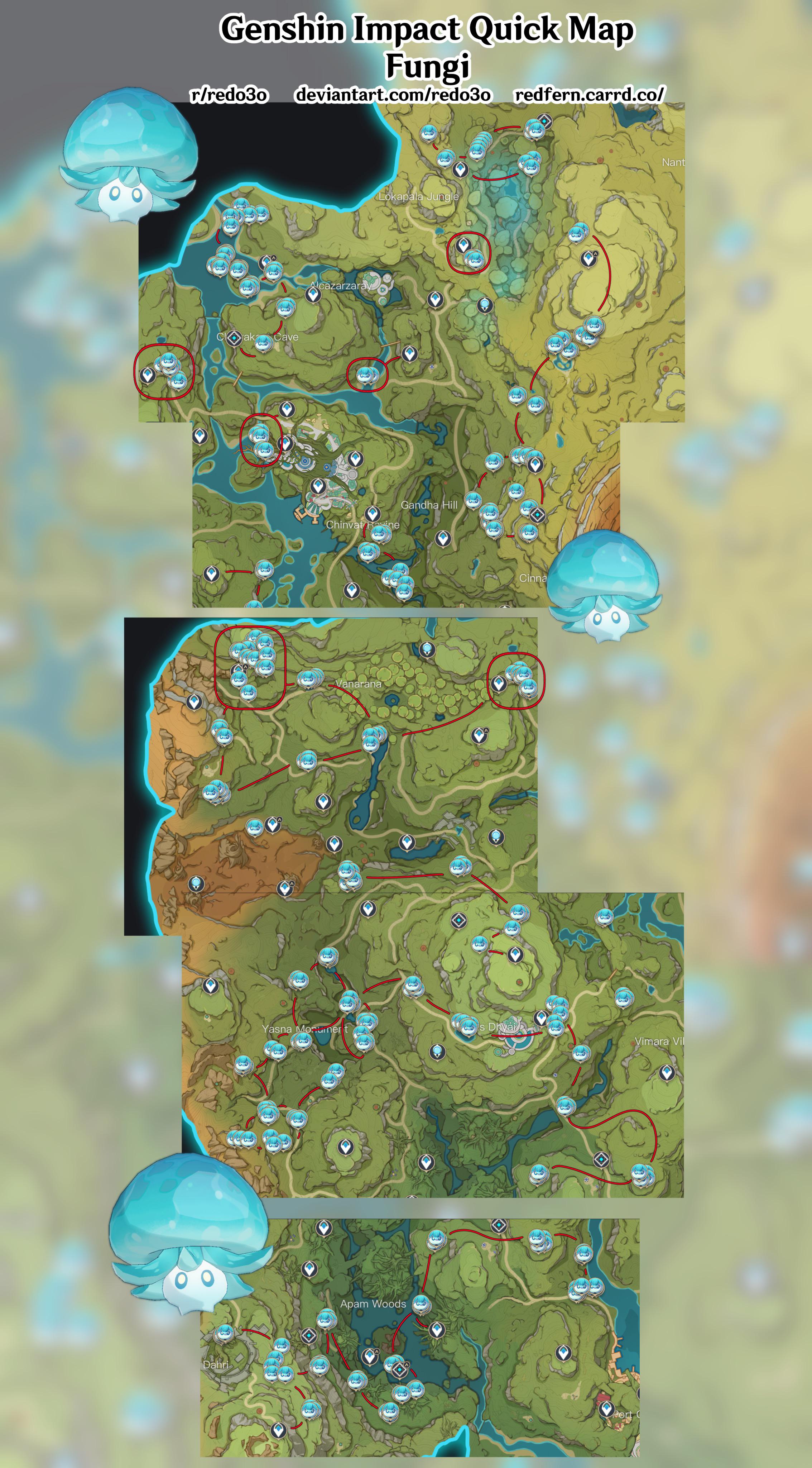 Genshin Impact Quick Map Fungi r/GenshinImpactTips