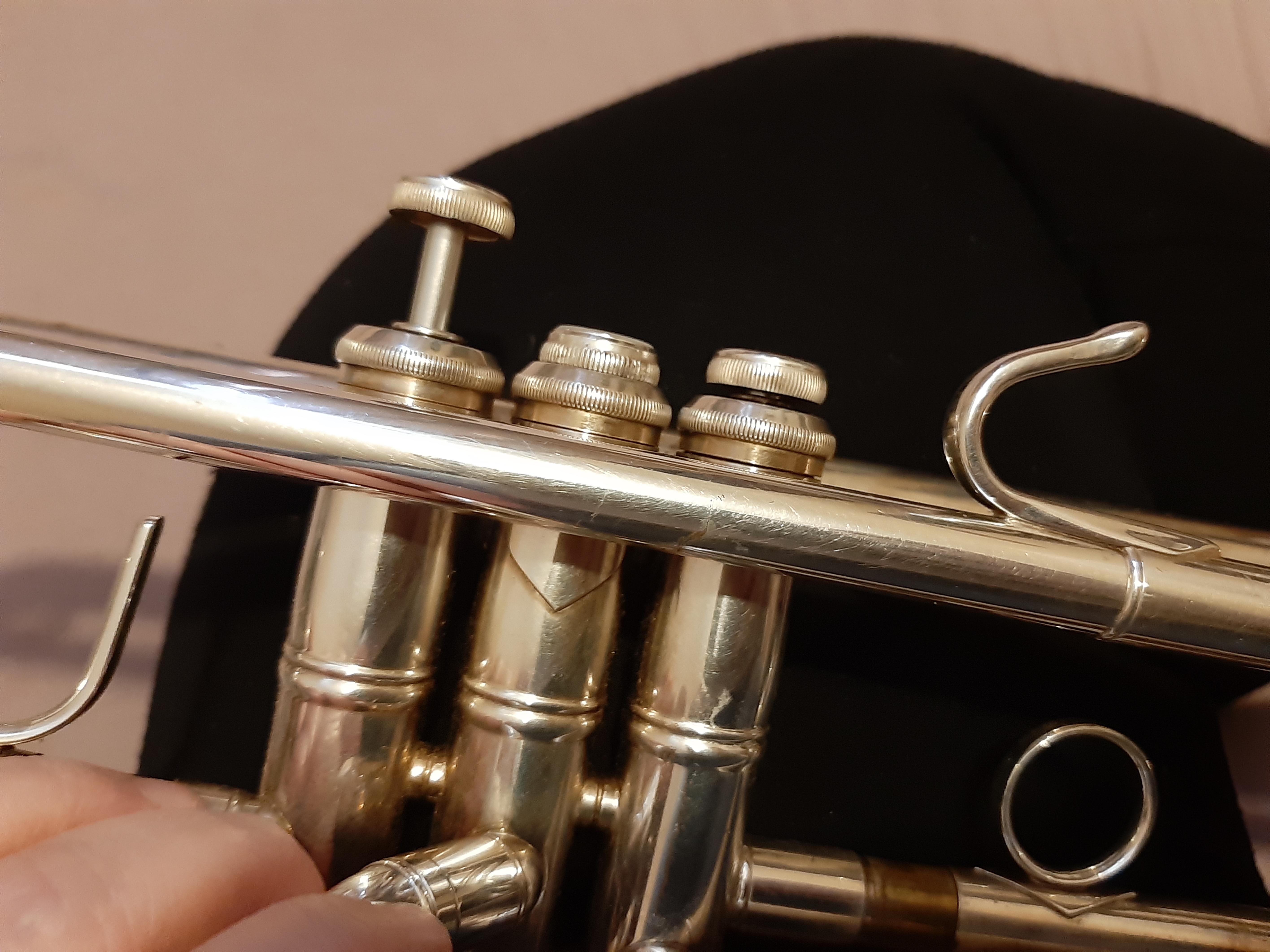 Uh... no practicing for 2 weeks. The trumpet's telling on me. Valves