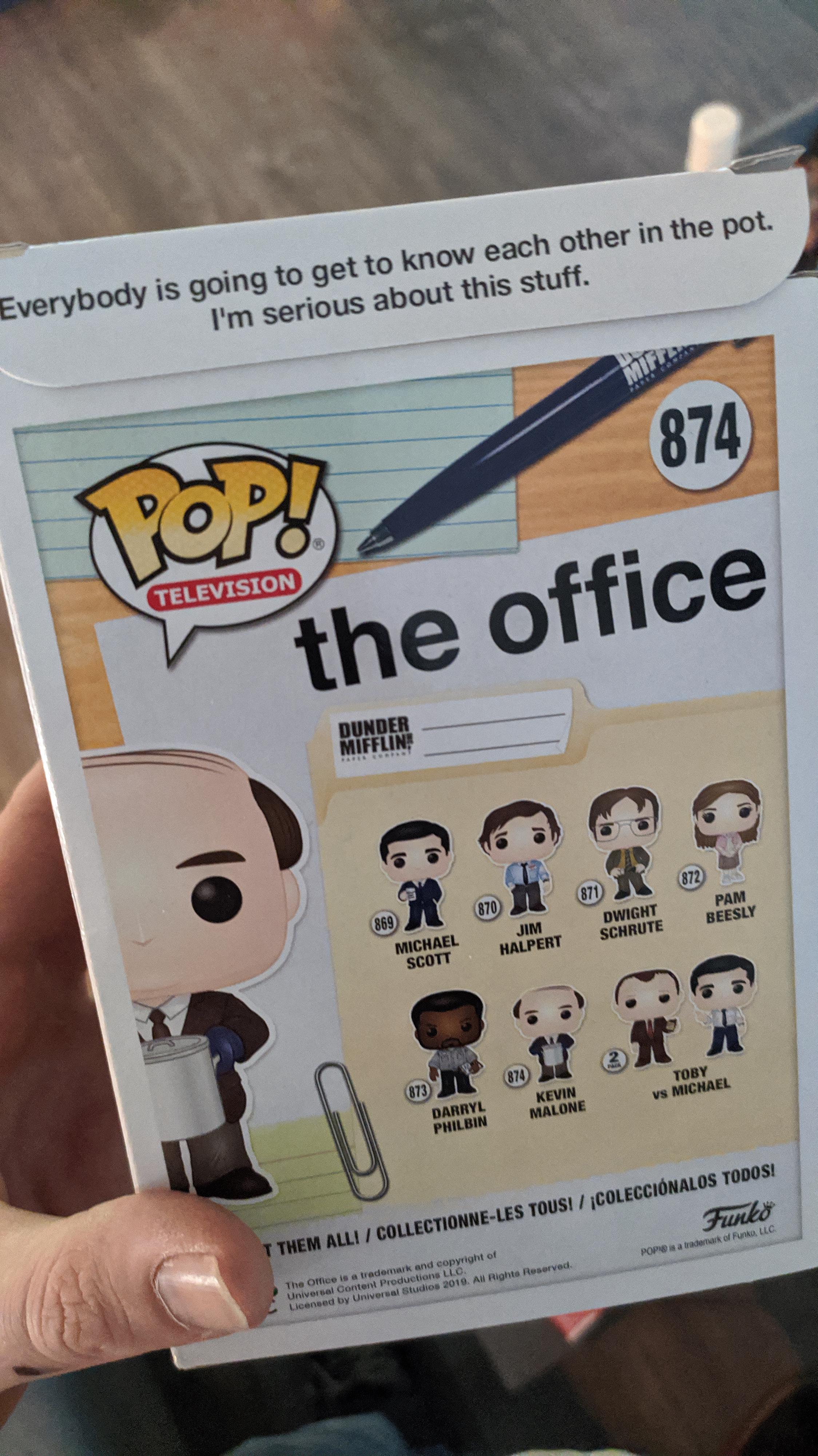 Just found out some pop boxes have quotes on the flaps, never knew this