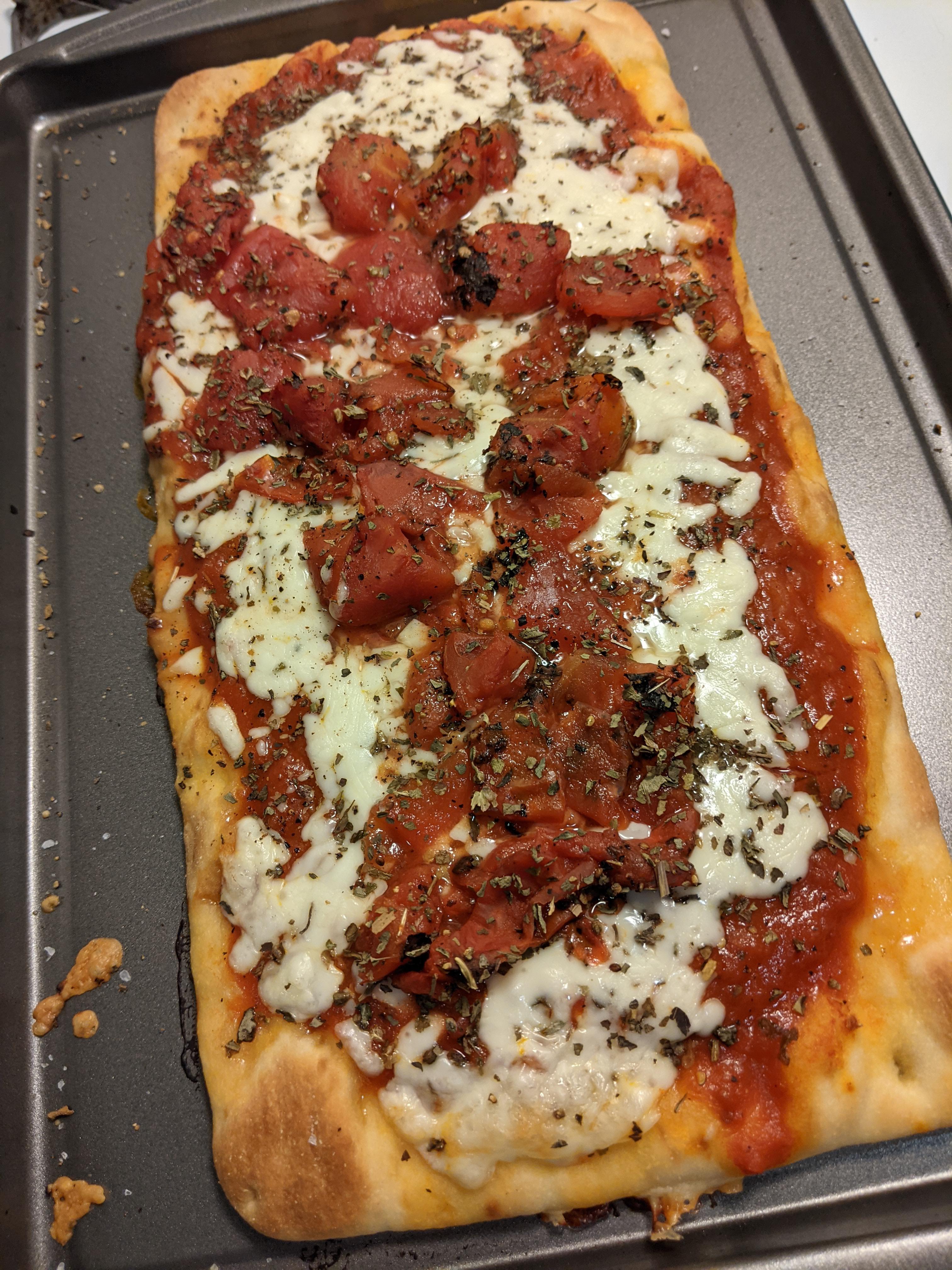 All Aldi flatbread pizza. It was delicious. r/aldi