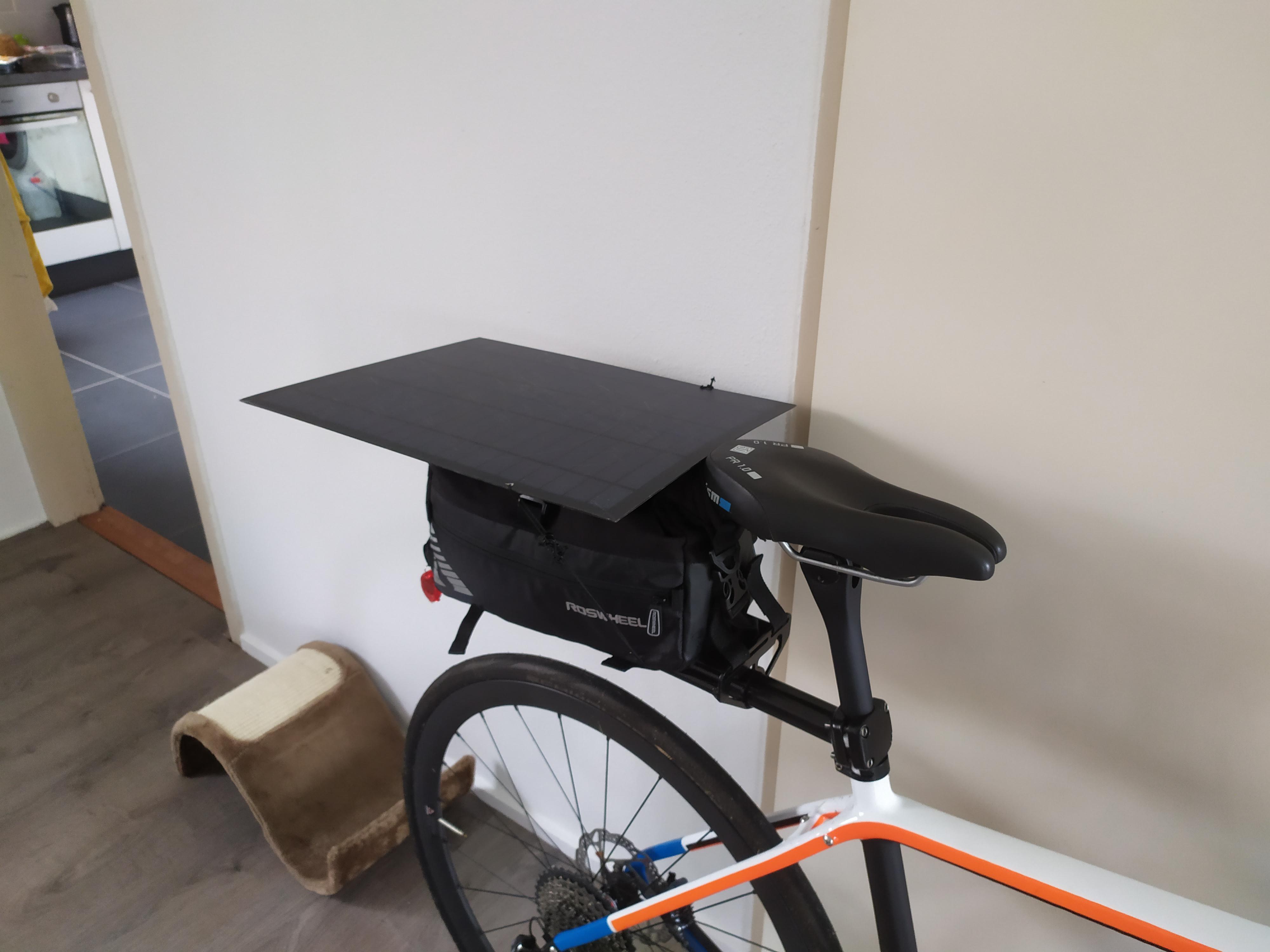 Trying out something new! 20watt solar panel with a 30.000 mah