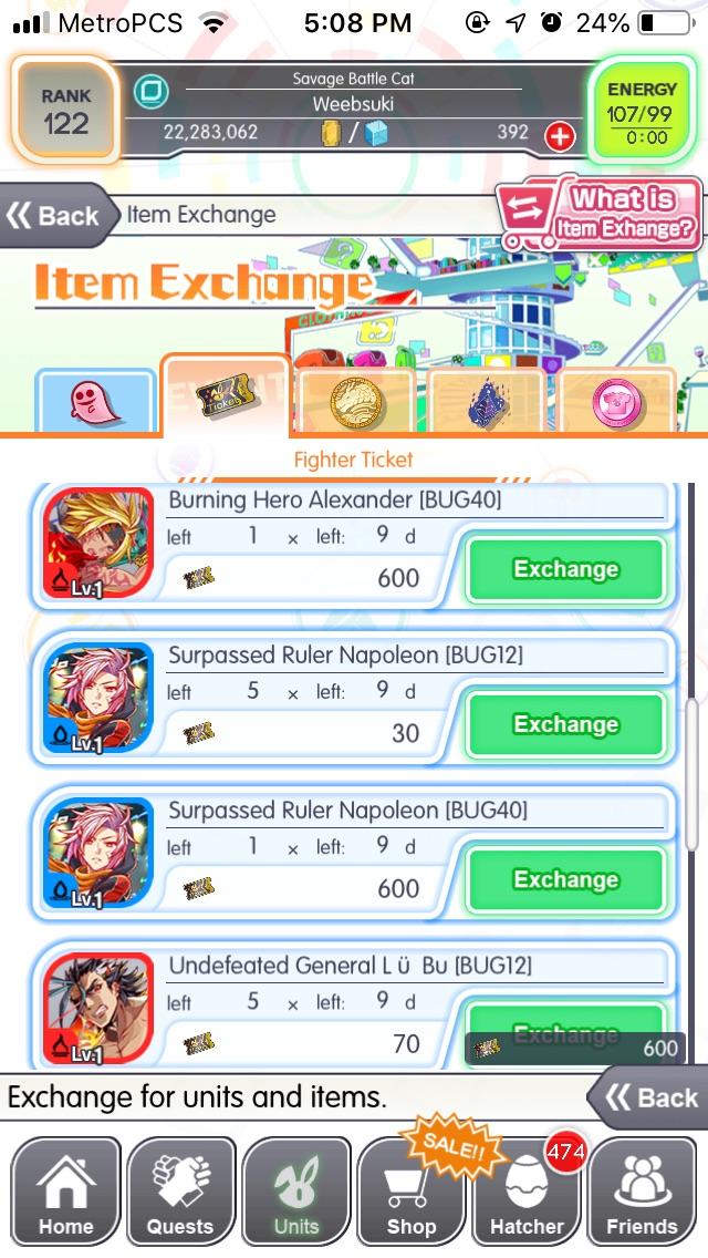 which unit is the best to get w the fighter tickets? r/crash_fever