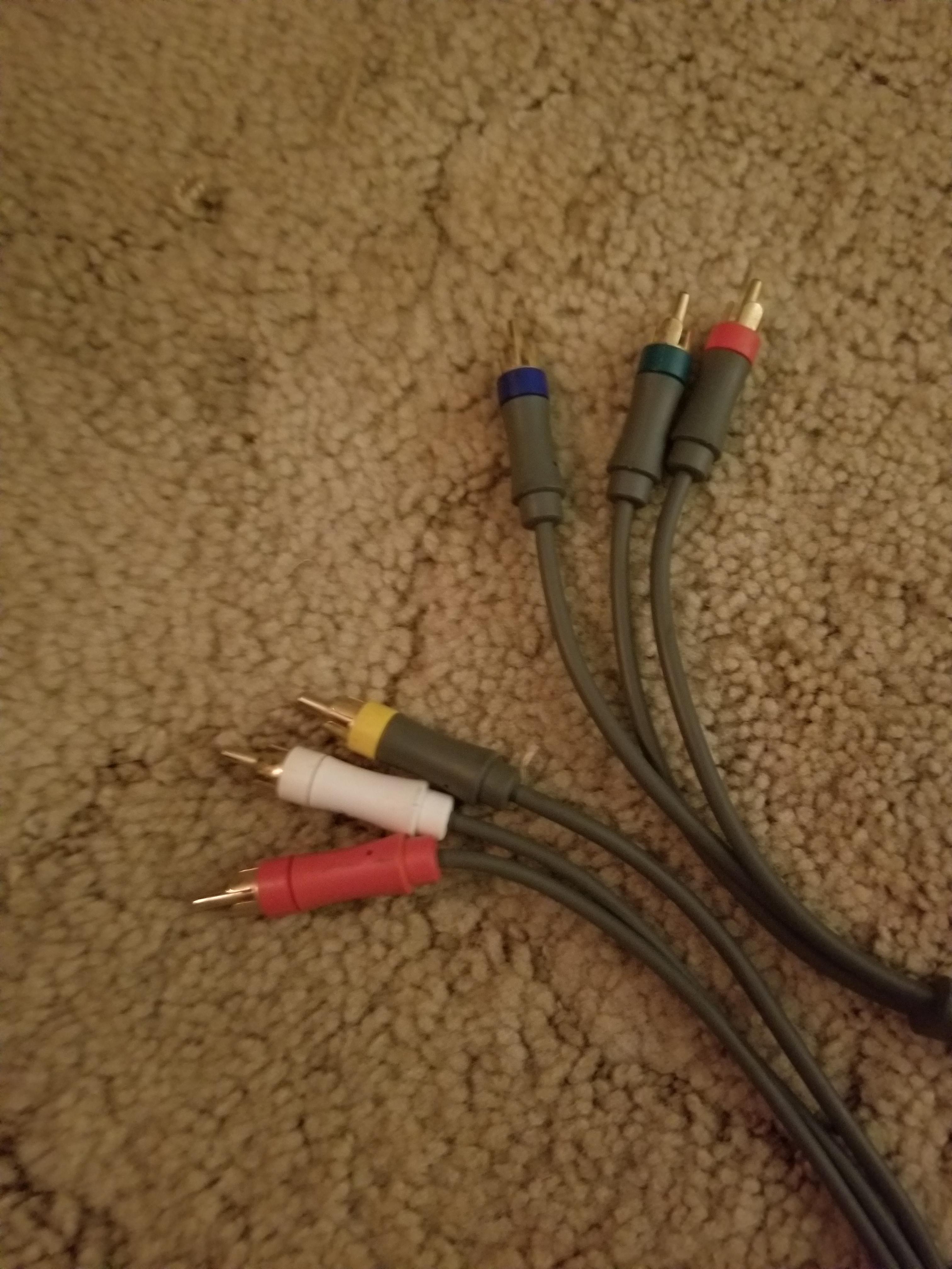 How does the xbox 360 component cable work? I thought TVs only had 5