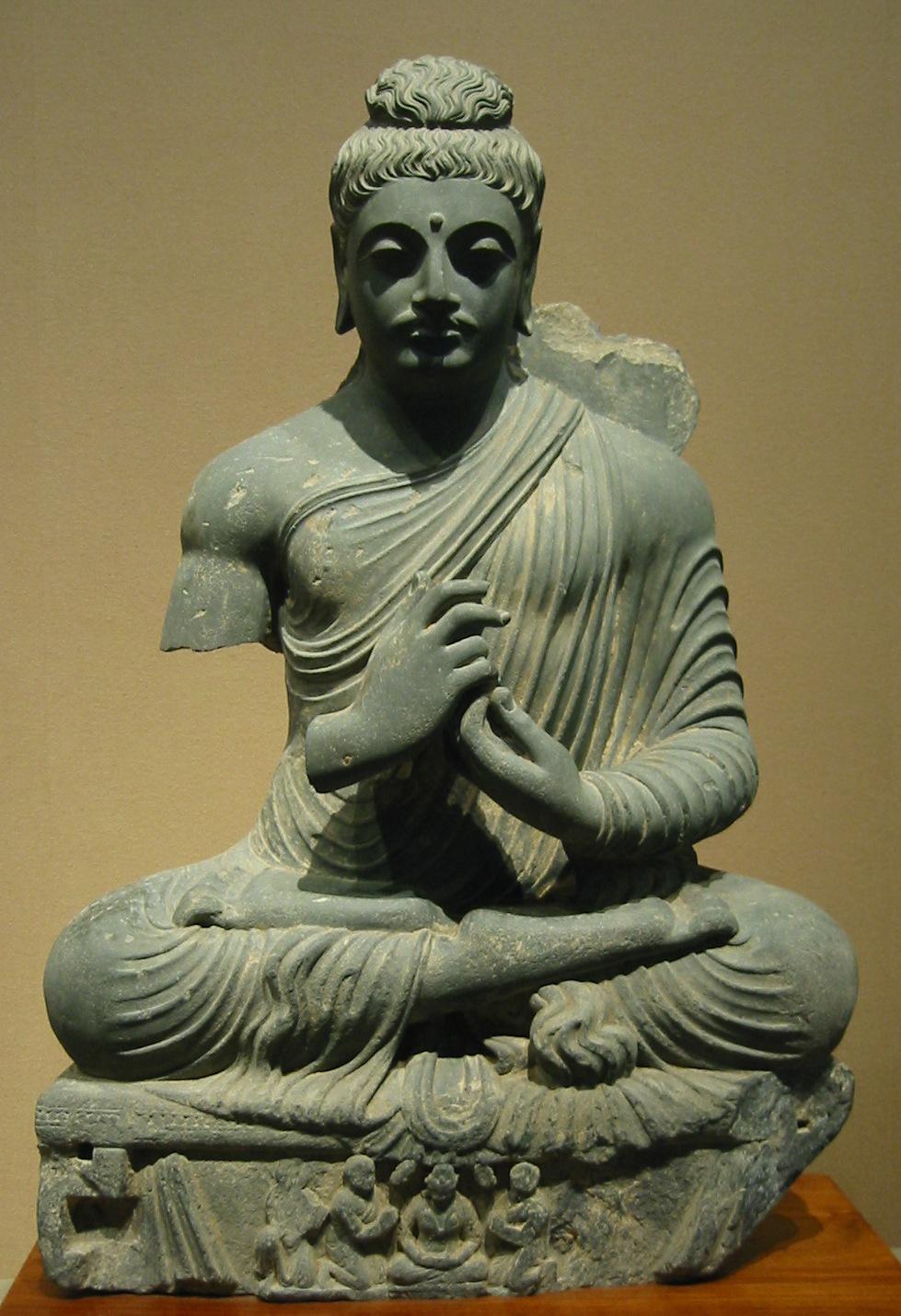Statue of Buddha in the GrecoBuddhist style. Gandhara, 1st2nd century